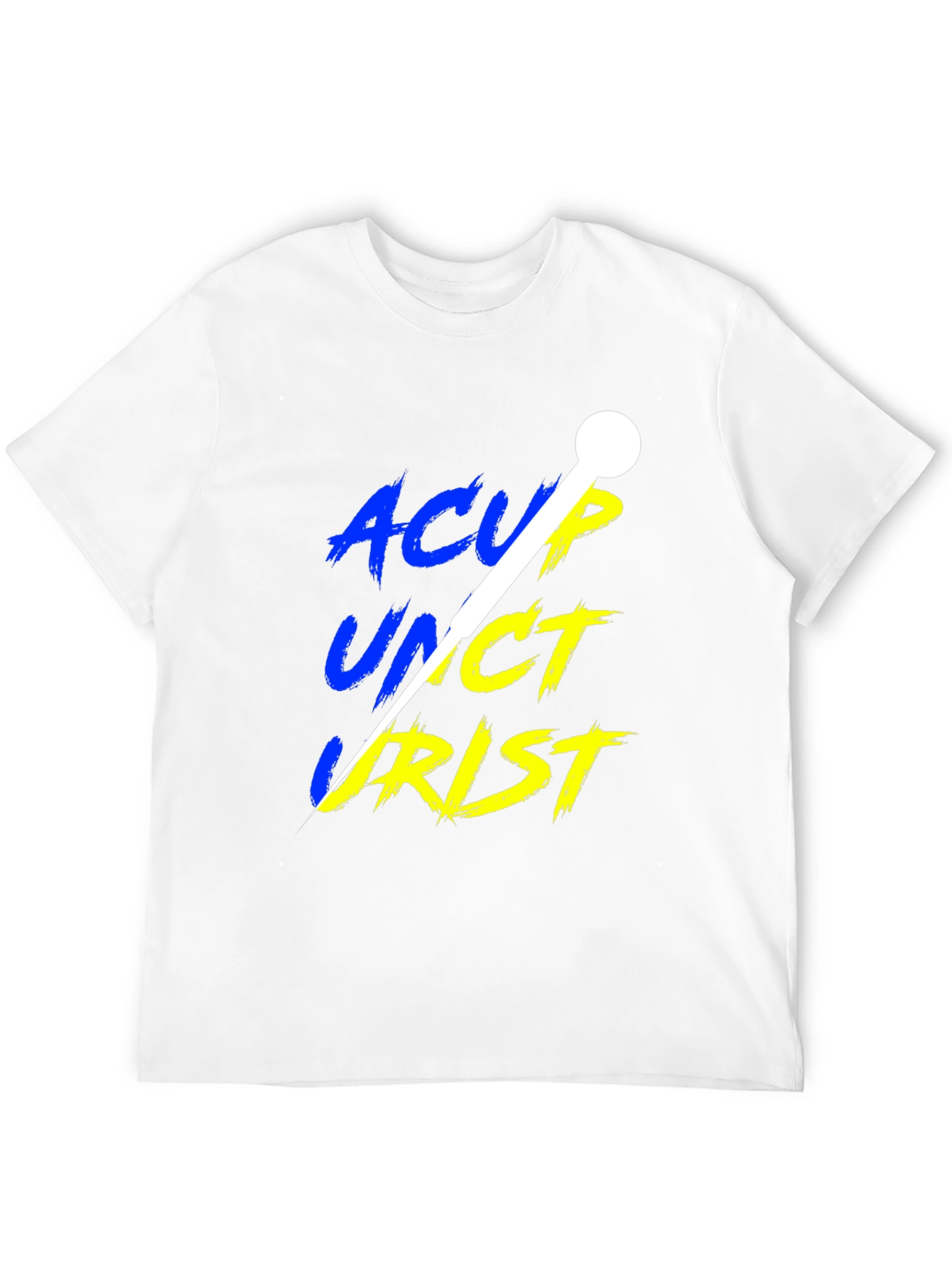Acupuncturist T-Shirt - Black Crew Neck Tee