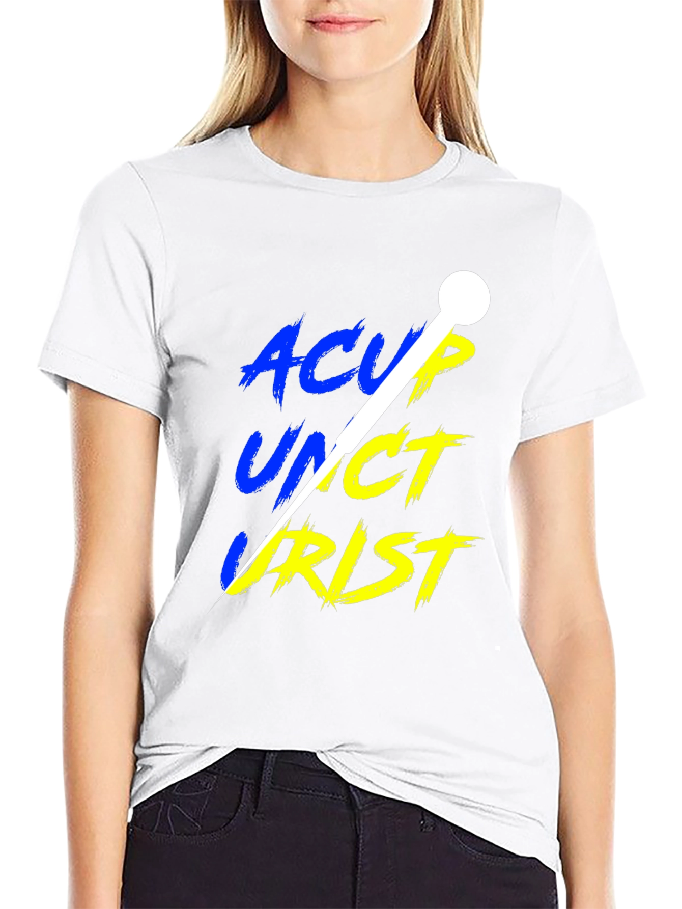 Acupuncturist T-Shirt - Black Crew Neck Tee