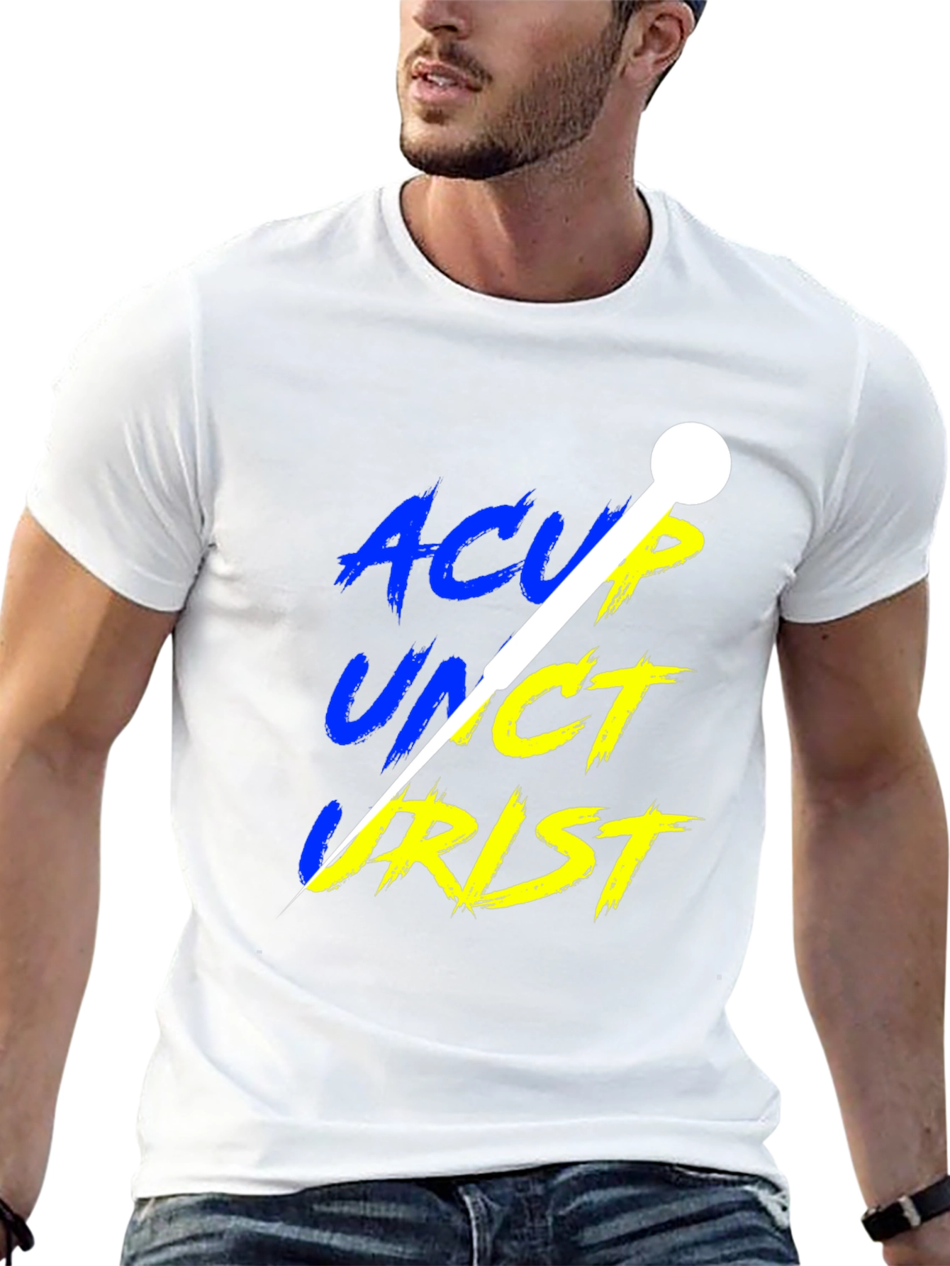 Acupuncturist T-Shirt - Black Crew Neck Tee