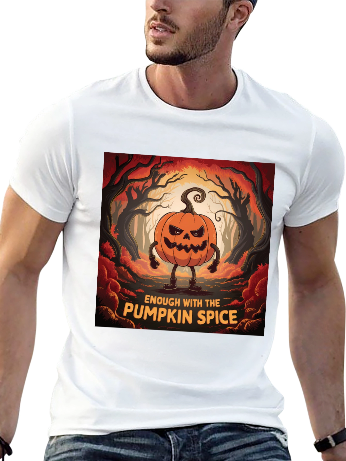 Enough With Pumpkin Spice Halloween T-Shirt
