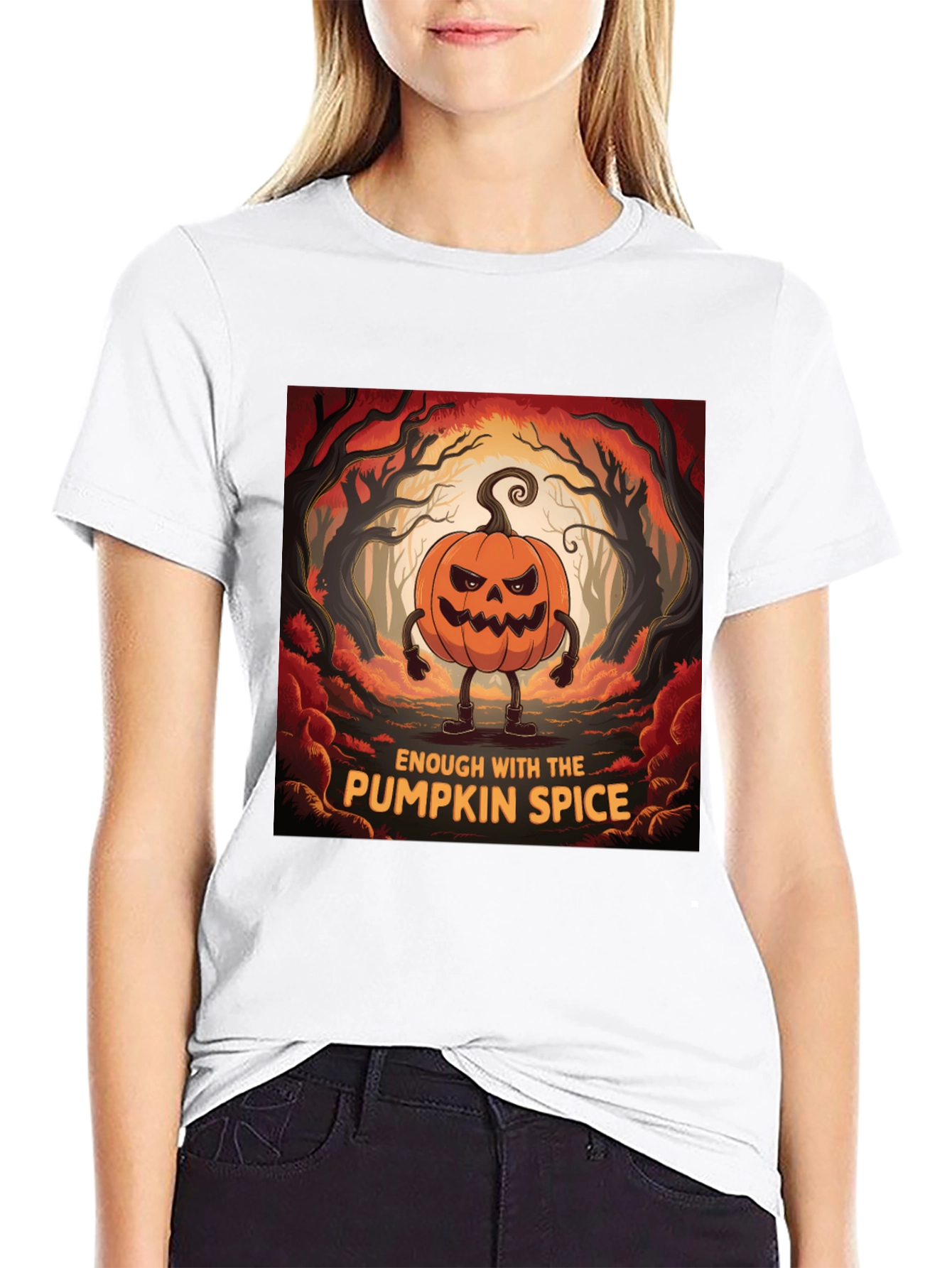 Enough With Pumpkin Spice Halloween T-Shirt