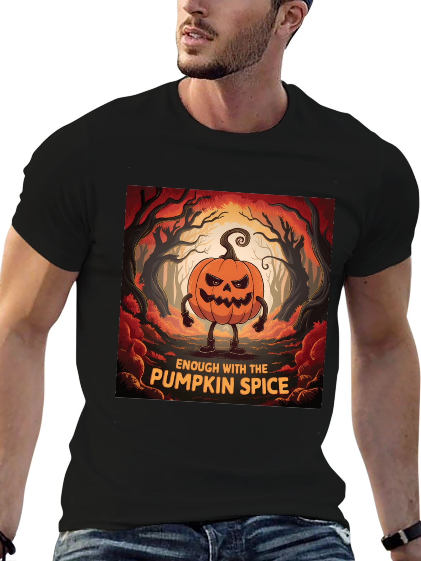 Enough With Pumpkin Spice Halloween T-Shirt