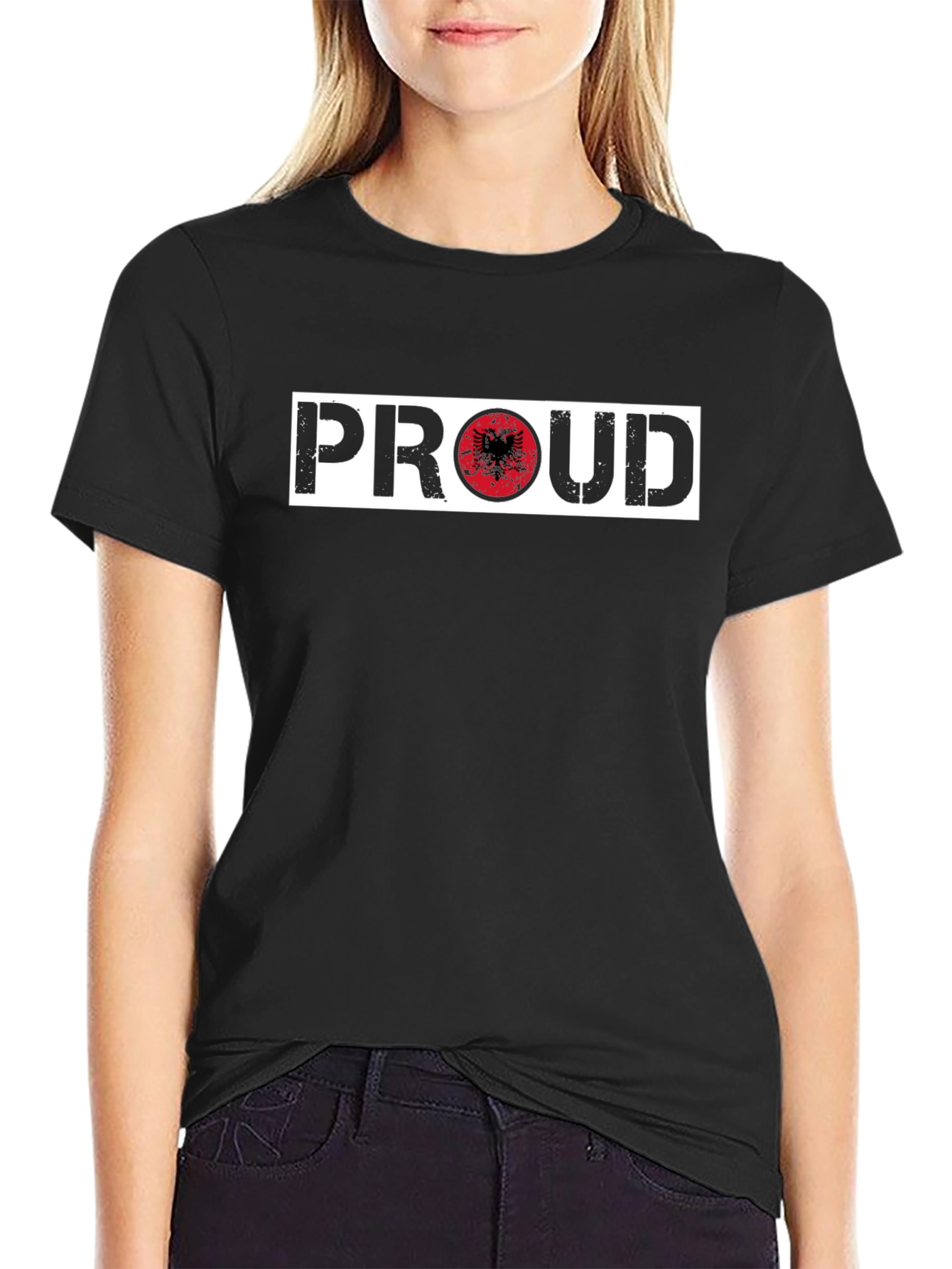 Proud Albania T-Shirt - Black