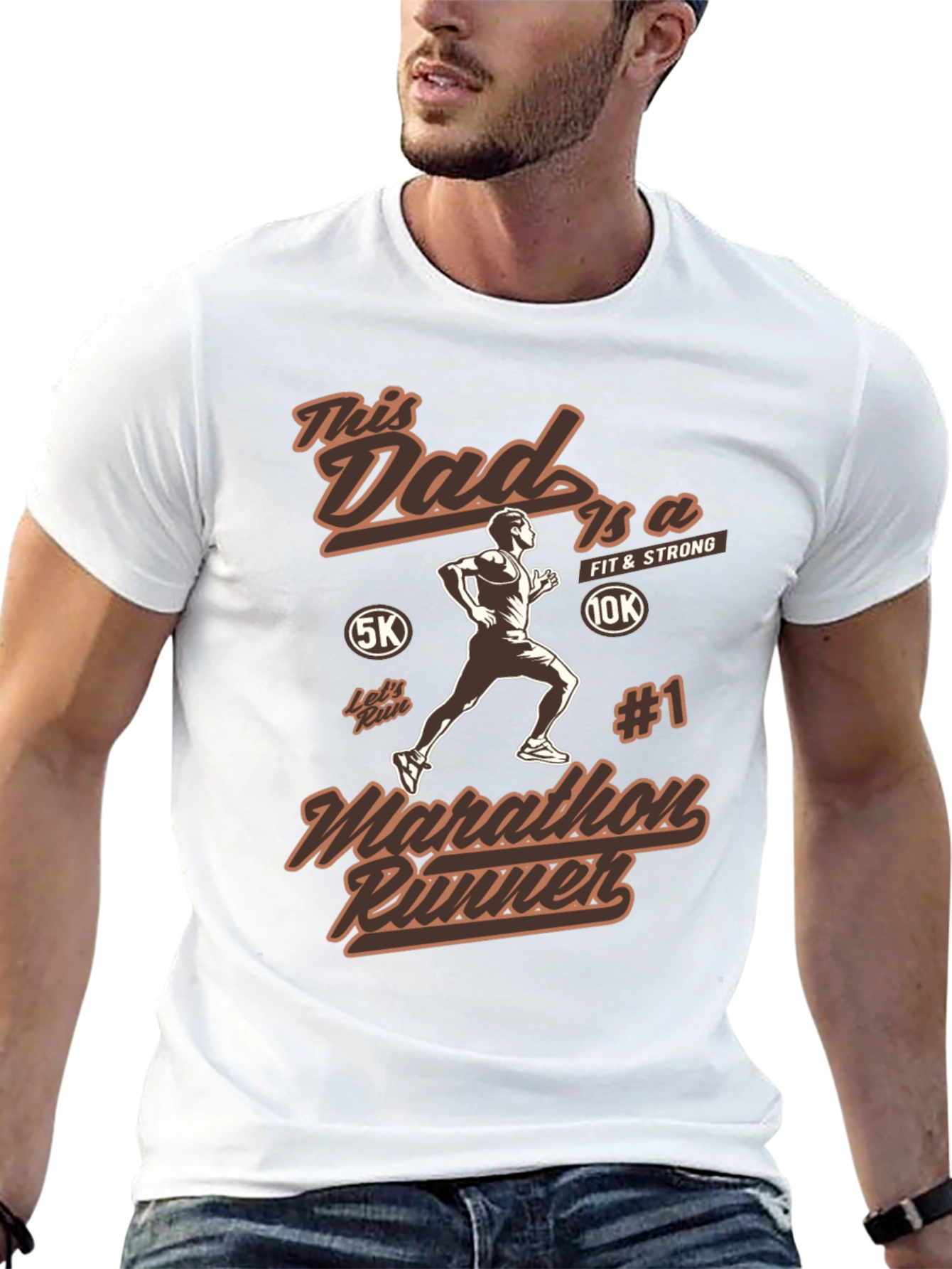 This Dad Is A Marathon Runner T-Shirt