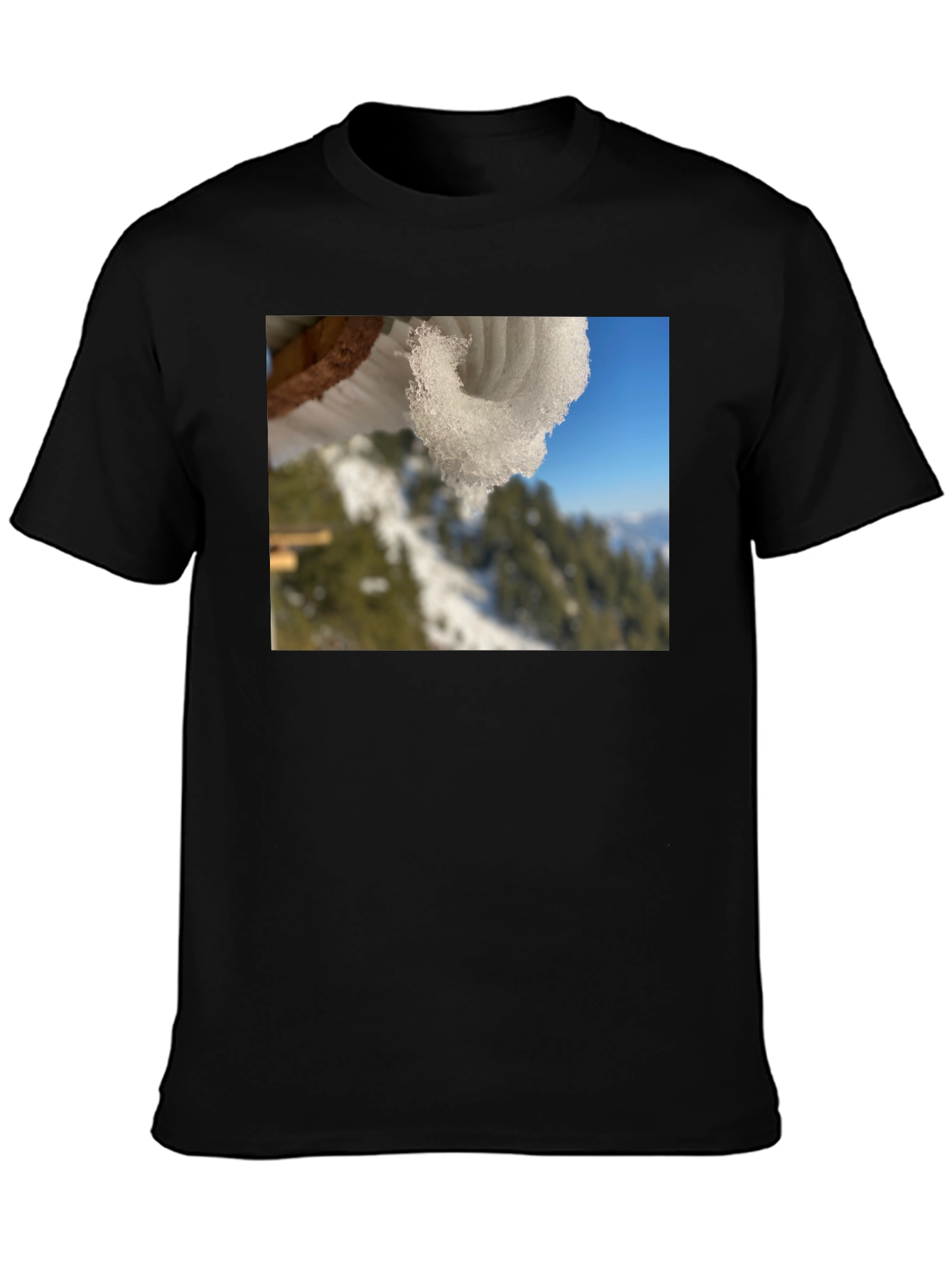 Snowy Winter Scene Graphic Tee