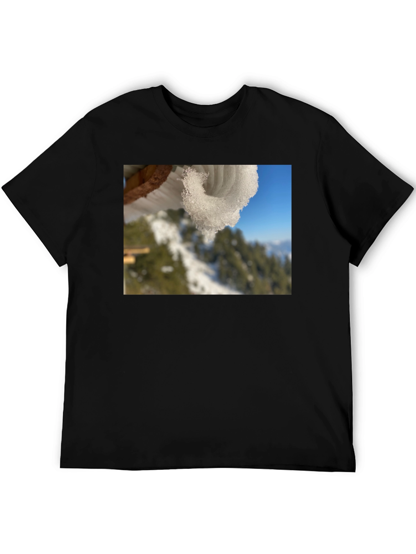 Snowy Winter Scene Graphic Tee