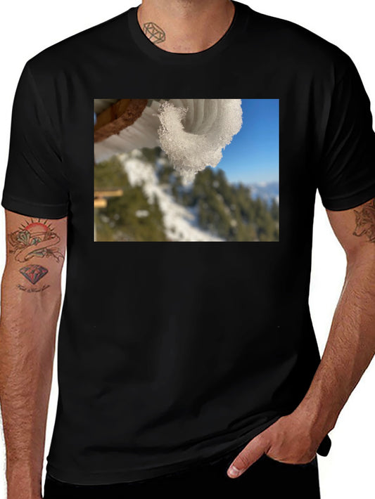 Snowy Winter Scene Graphic Tee