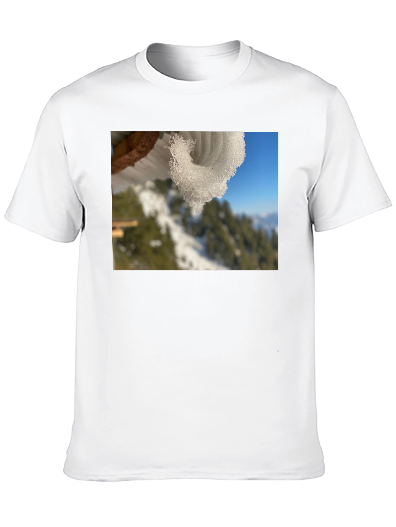 Snowy Winter Scene Graphic Tee