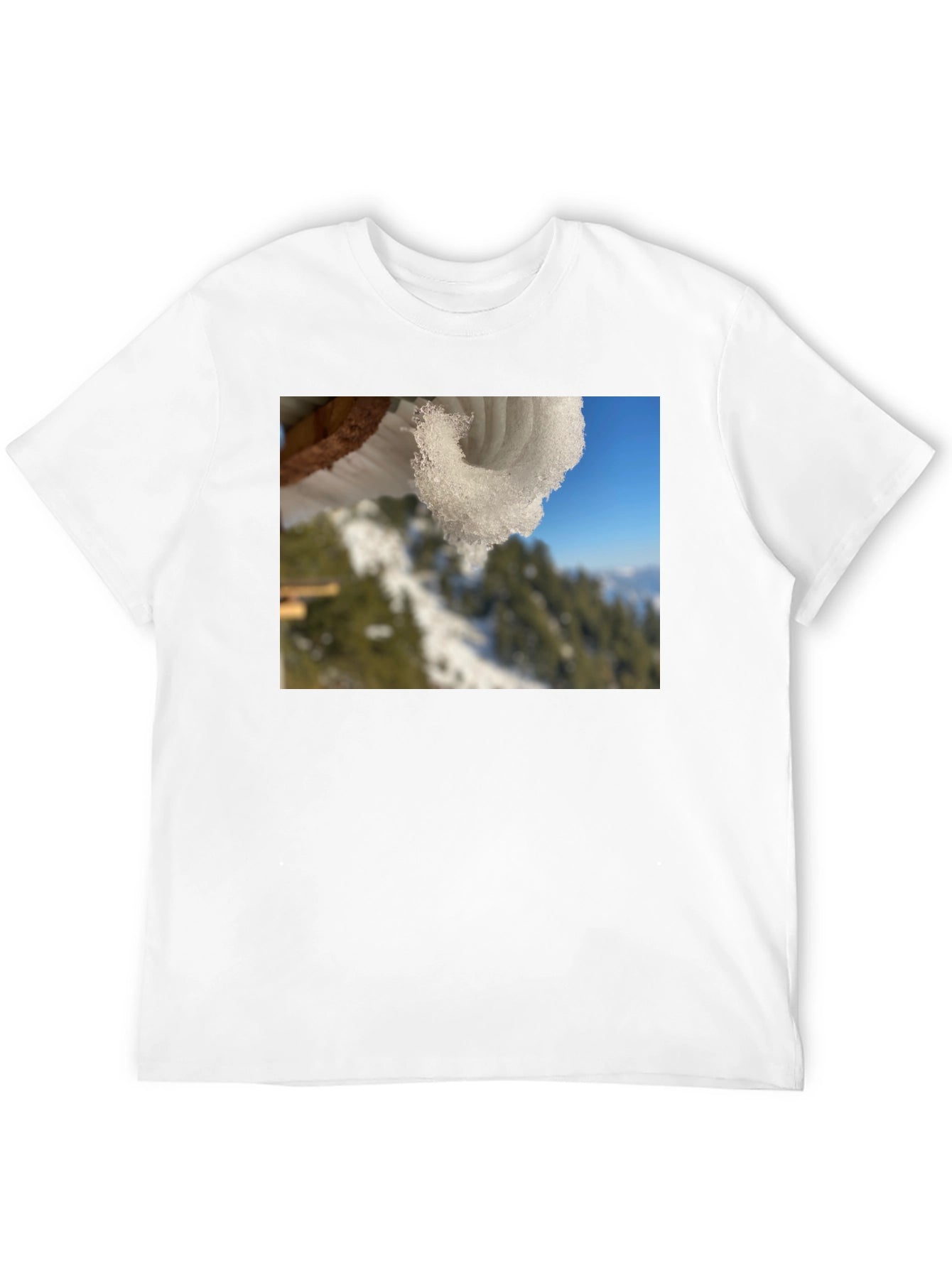 Snowy Winter Scene Graphic Tee