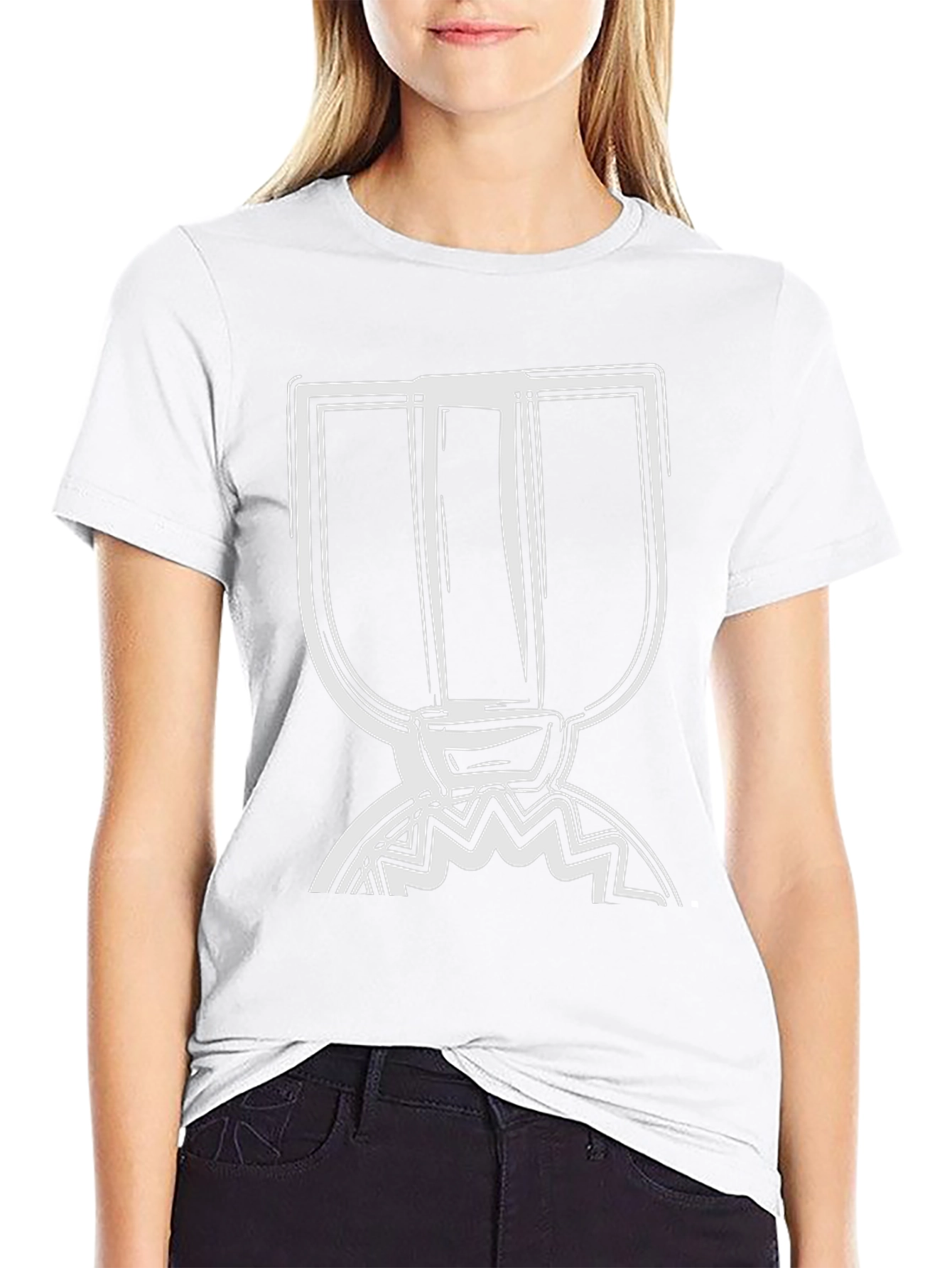 Abstract Graphic Tee - Modern Black T-Shirt