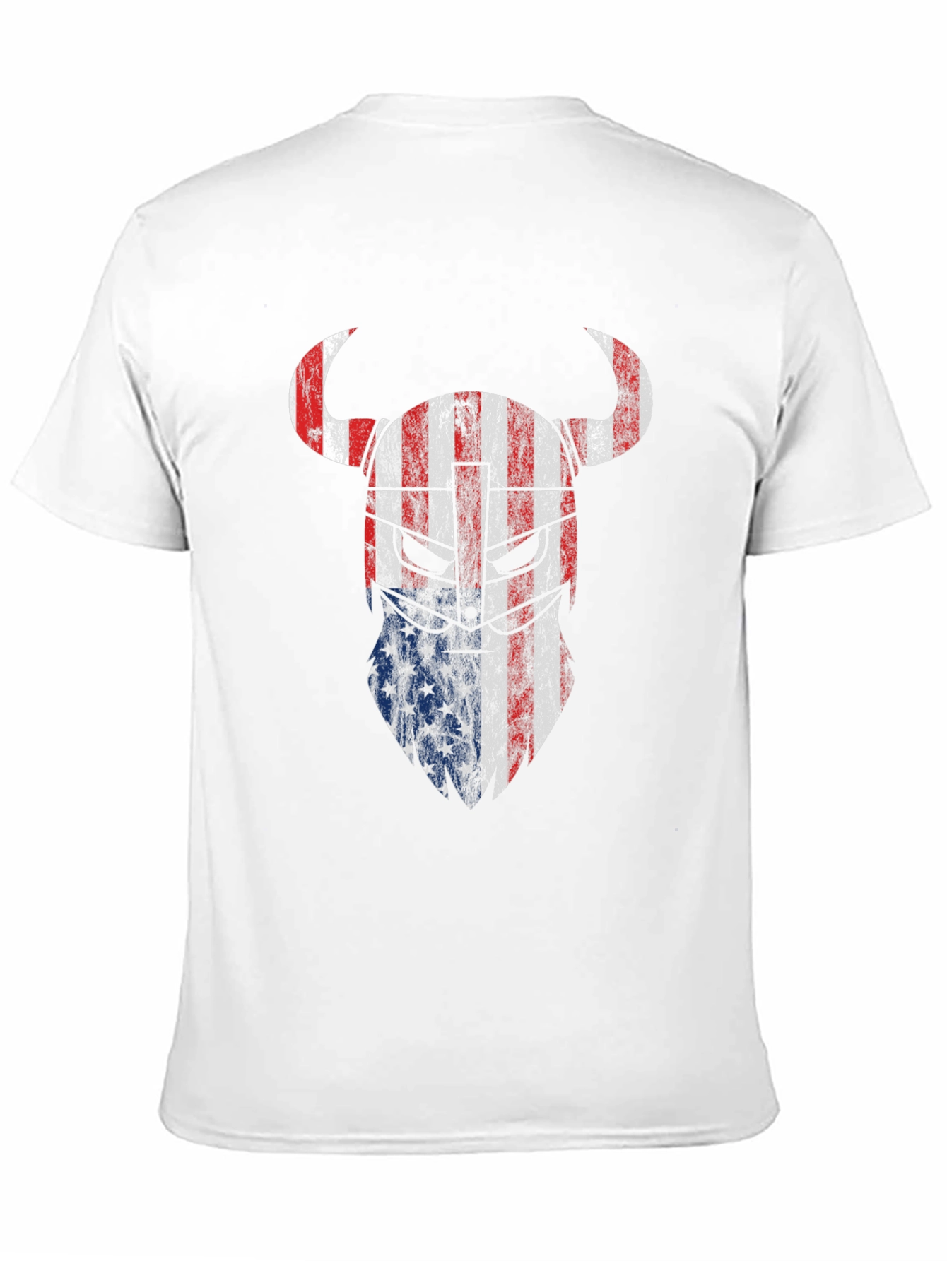 American Viking T-Shirt Patriotic USA Flag Tee