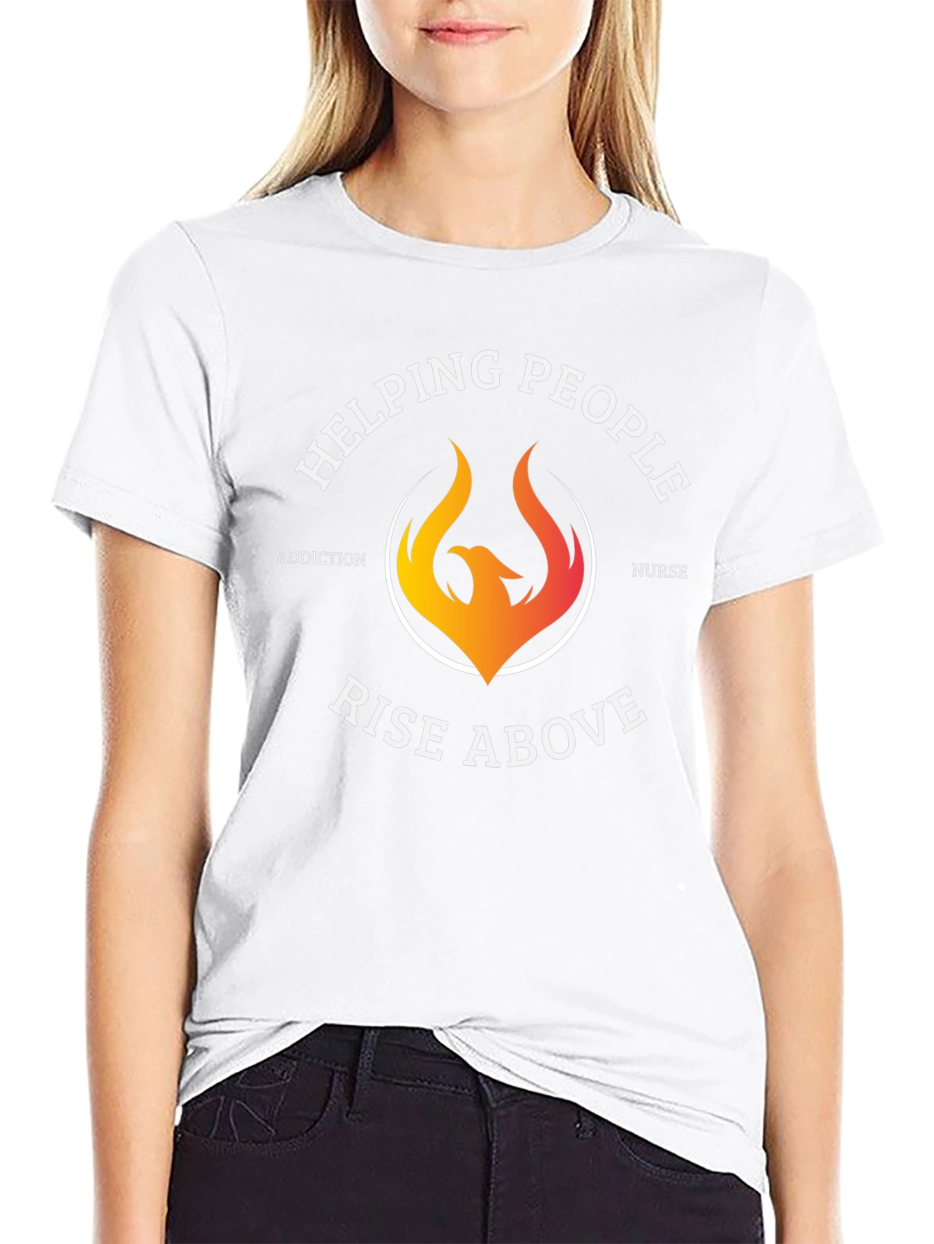 Helping People Rise Above T-Shirt Addiction Nurse Graphic Tee