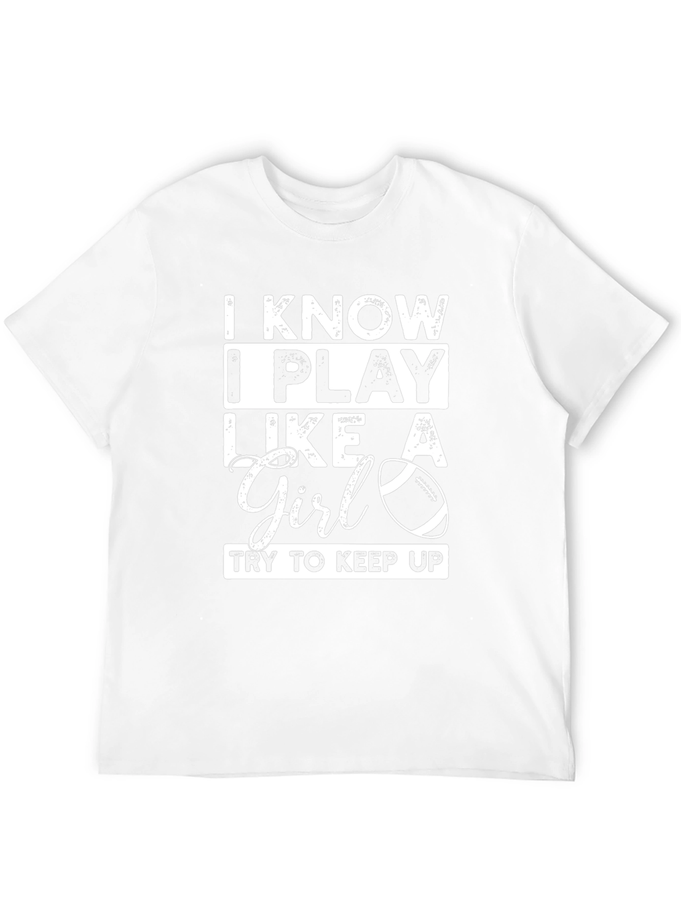 I Play Like a Girl Mens Black T-Shirt