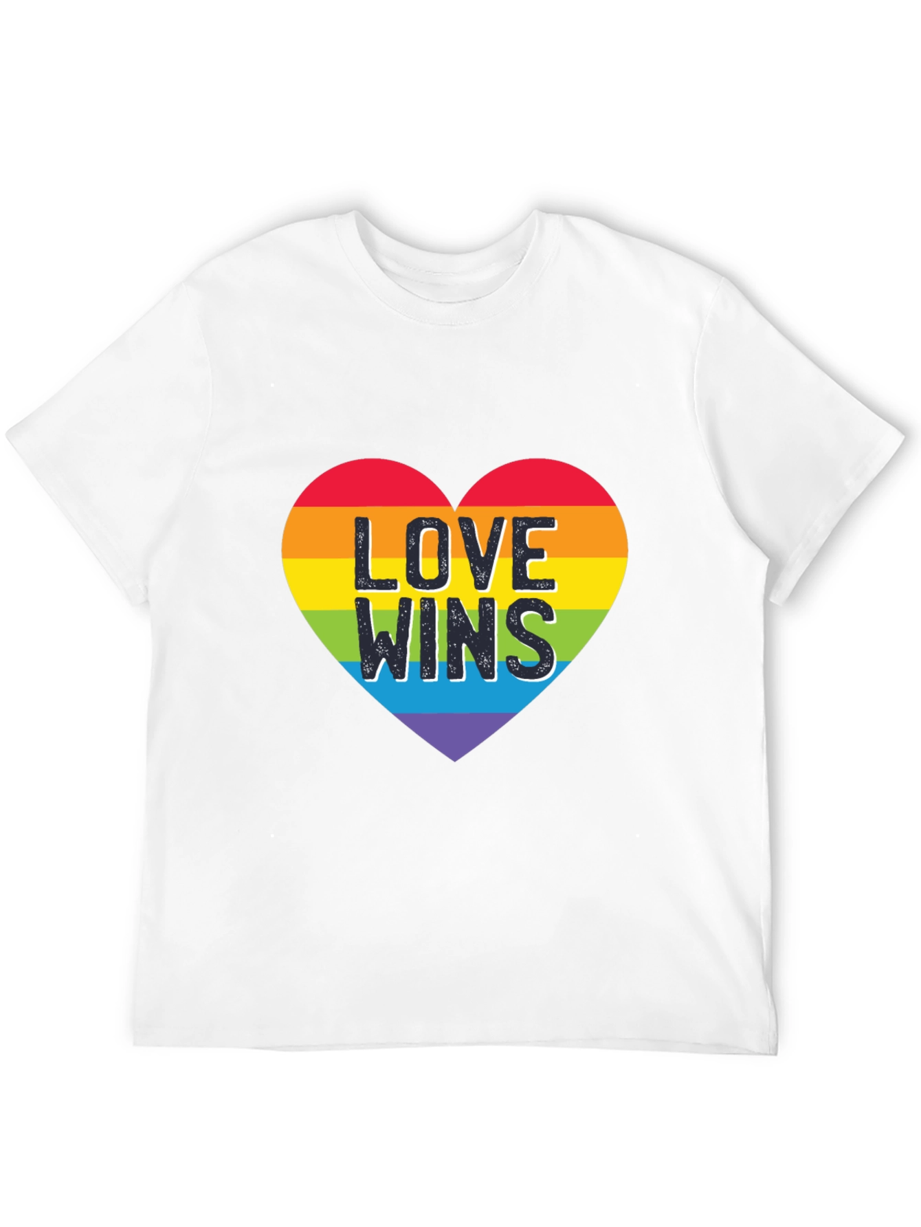 Love Wins Heart Graphic Tee - Pride Shirt