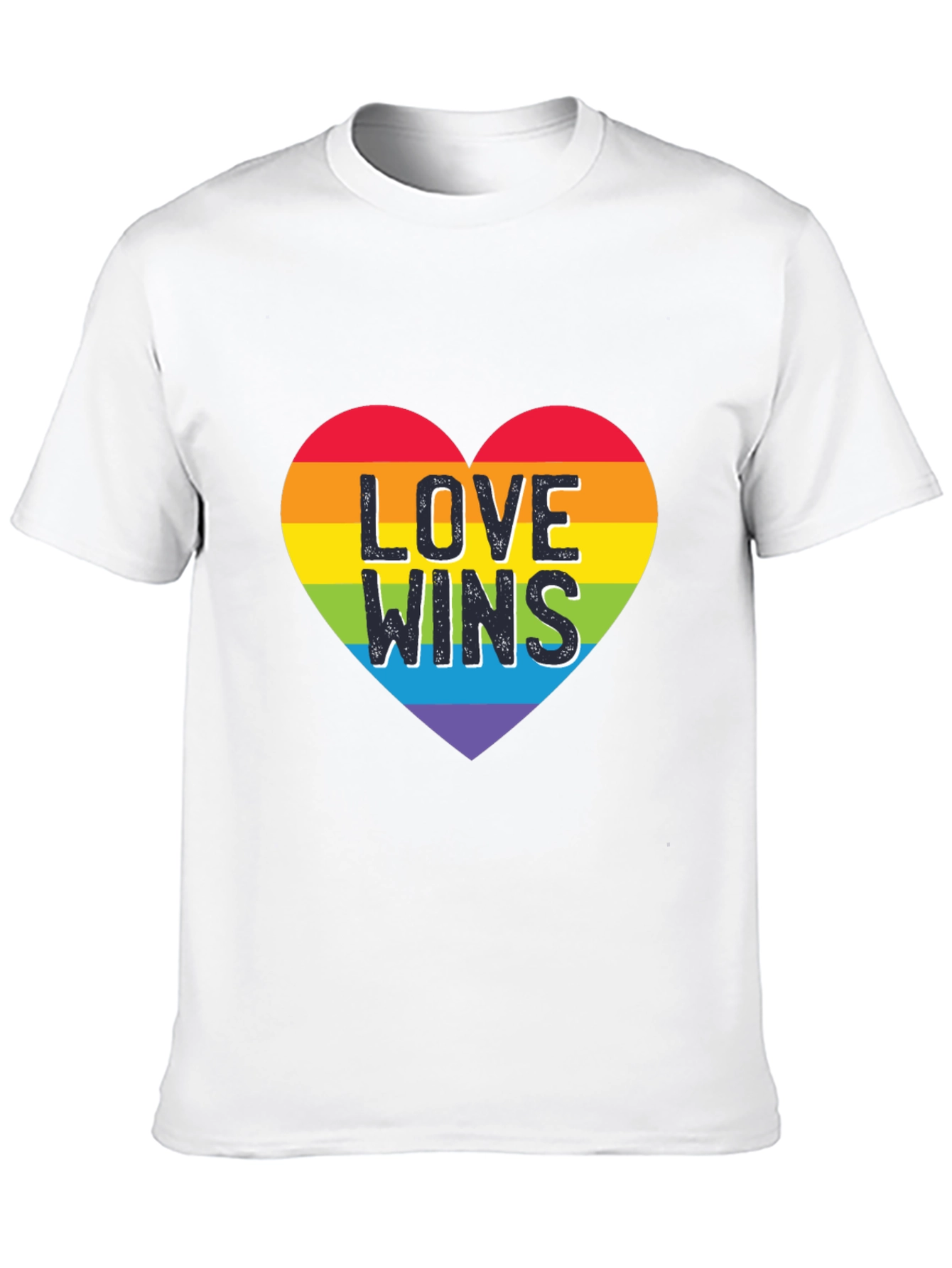 Love Wins Heart Graphic Tee - Pride Shirt
