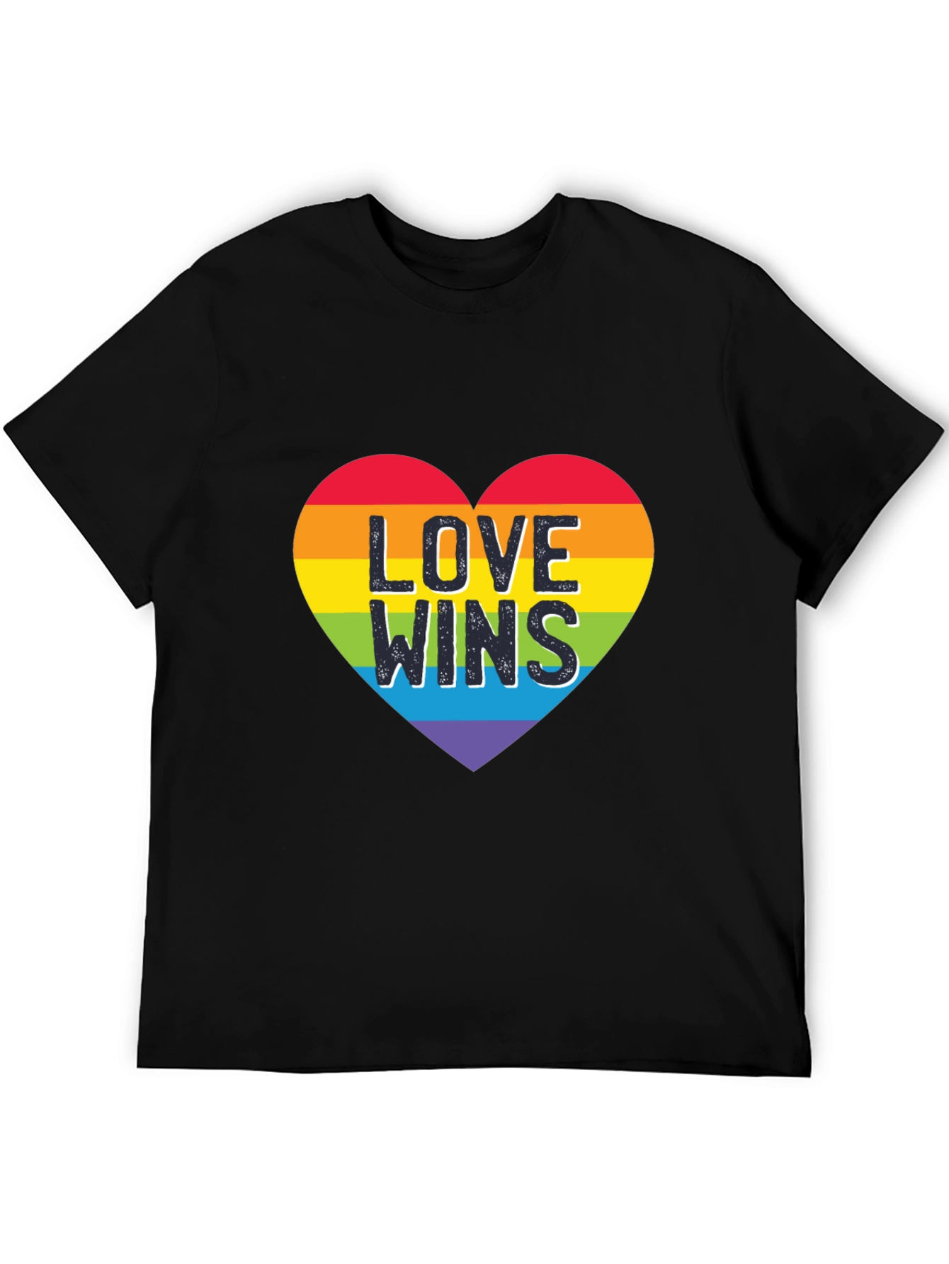 Love Wins Heart Graphic Tee - Pride Shirt
