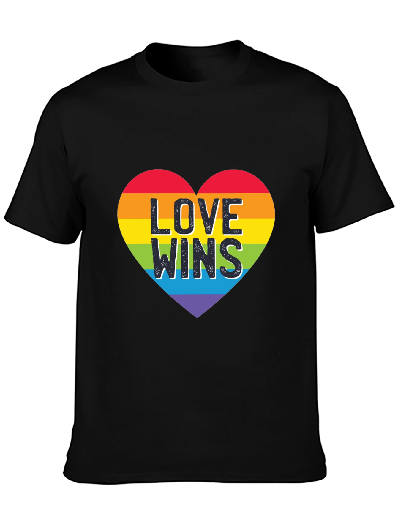 Love Wins Heart Graphic Tee - Pride Shirt