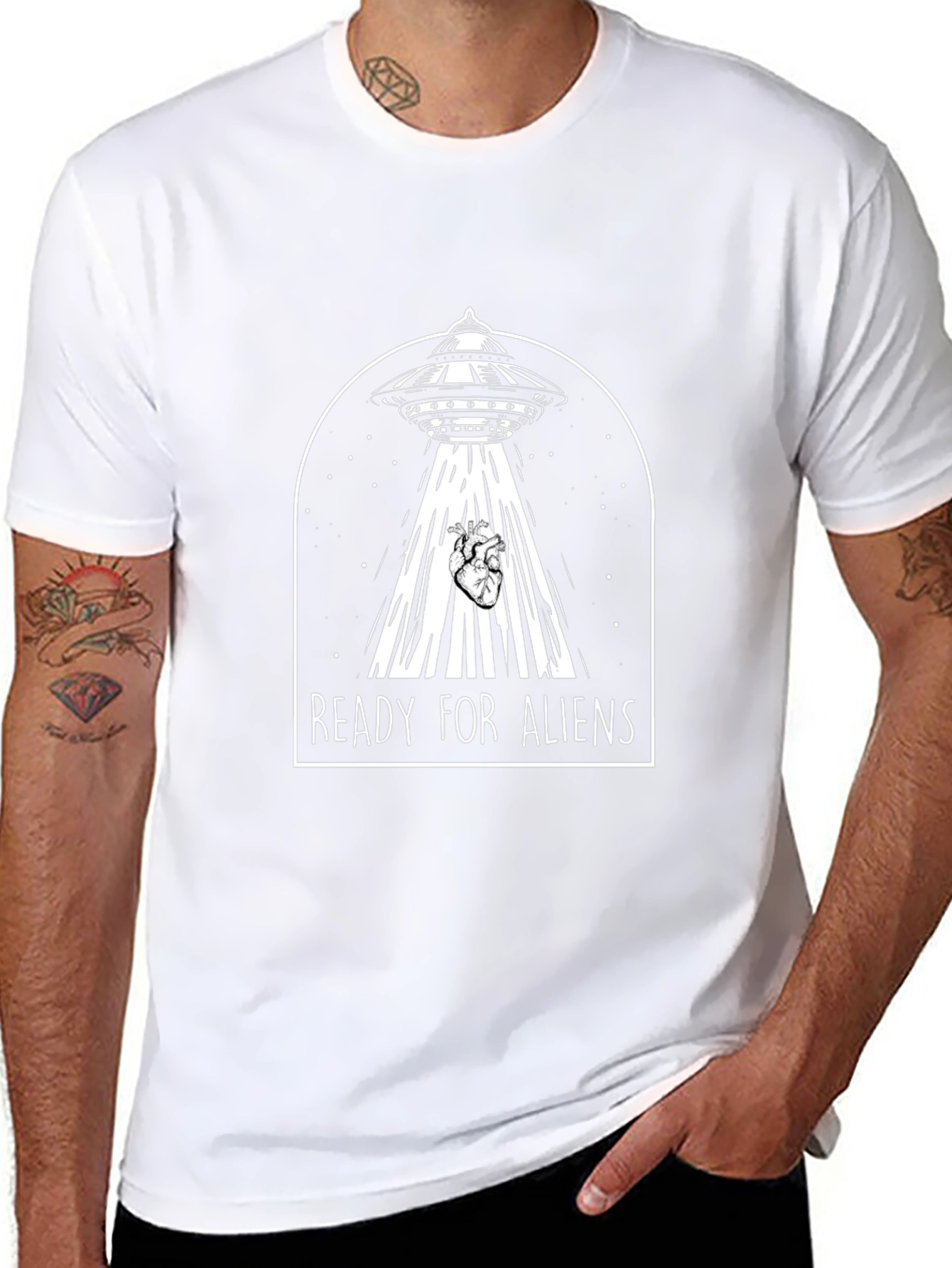 Ready for Aliens UFO Graphic T-Shirt