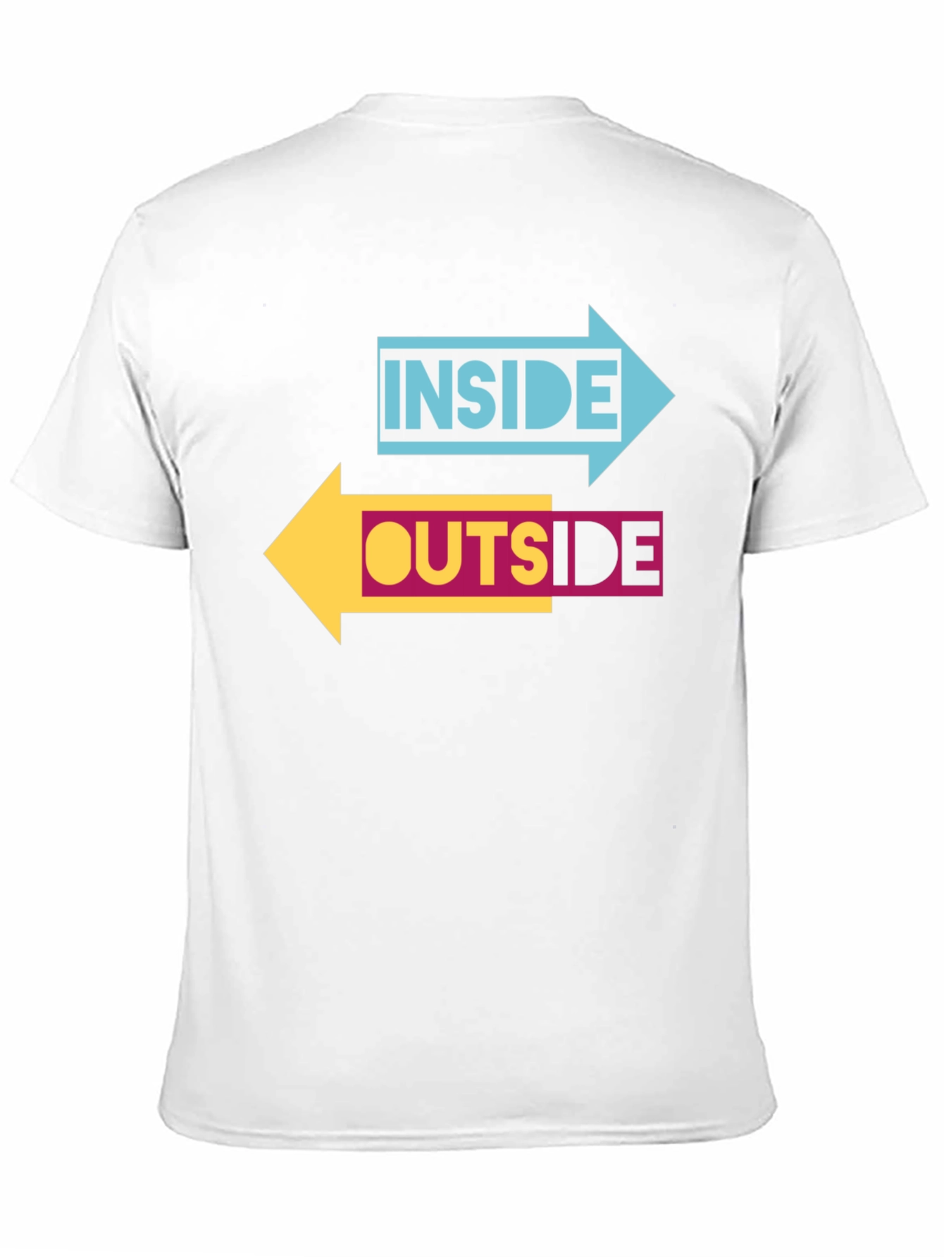 Inside Outside Arrow Graphic Black T-Shirt