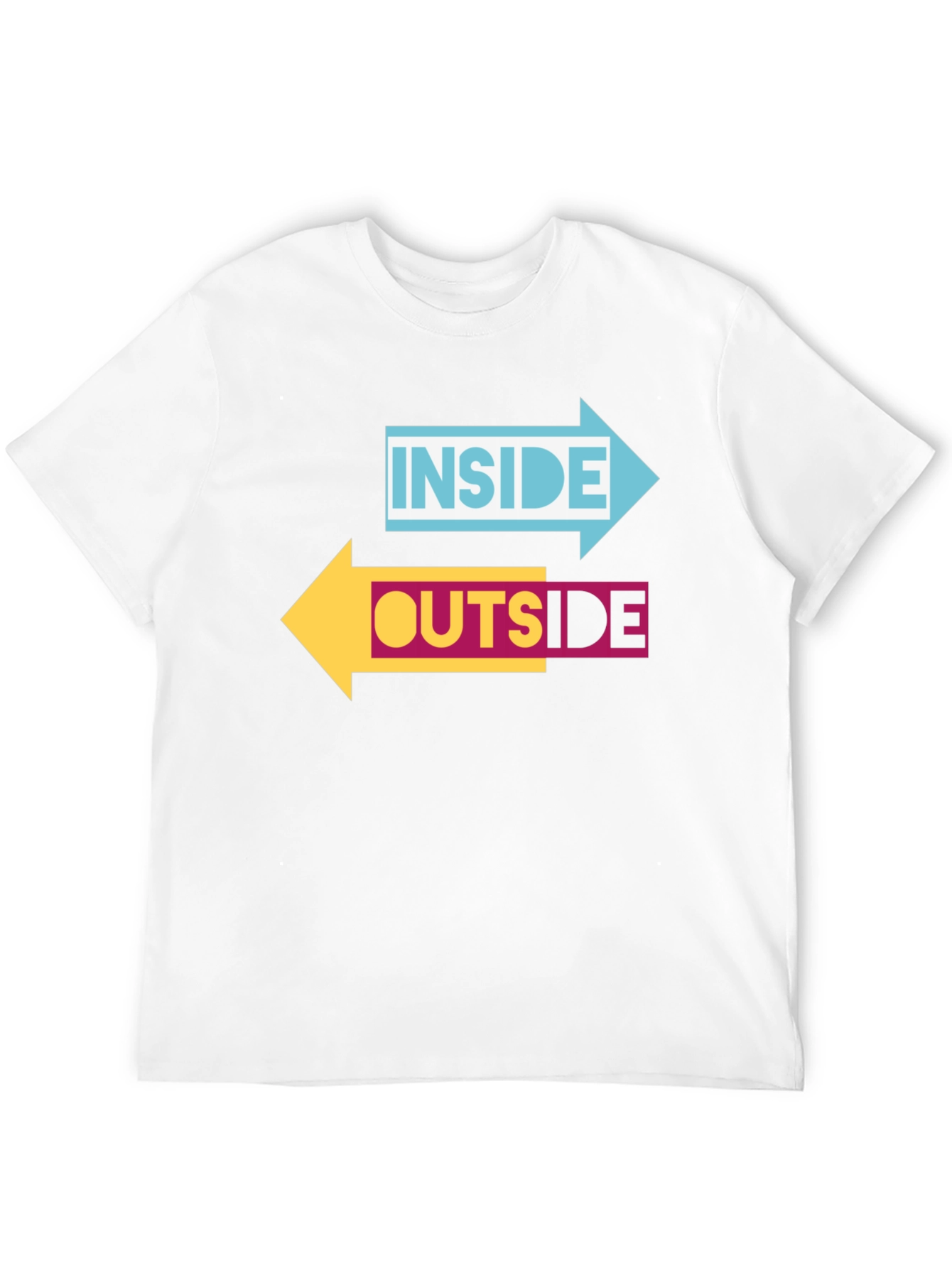 Inside Outside Arrow Graphic Black T-Shirt
