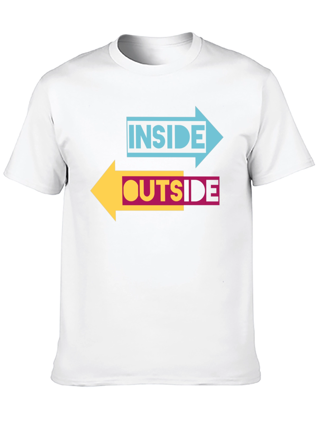 Inside Outside Arrow Graphic Black T-Shirt