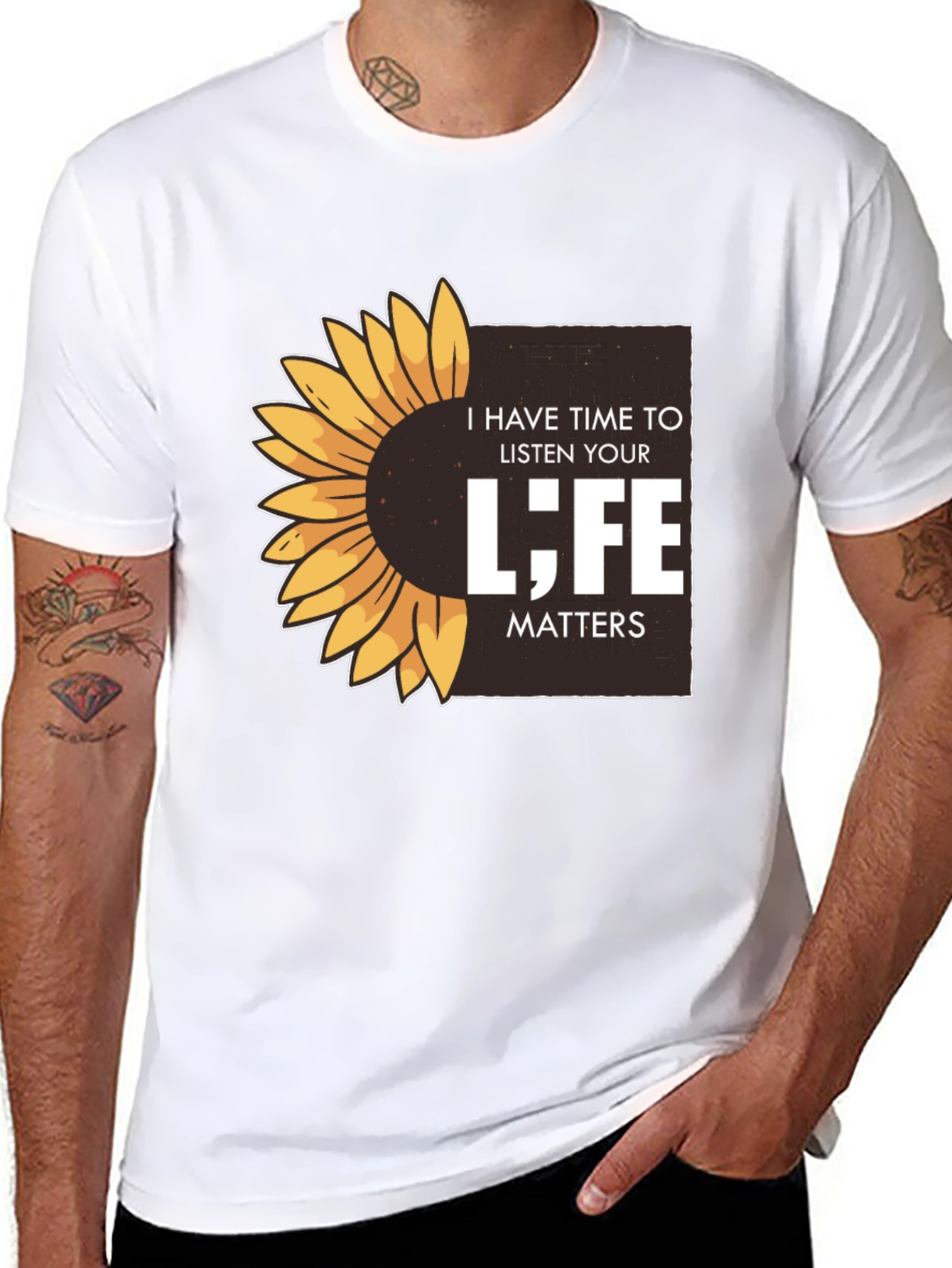 Sunflower Life Matters Graphic T-Shirt
