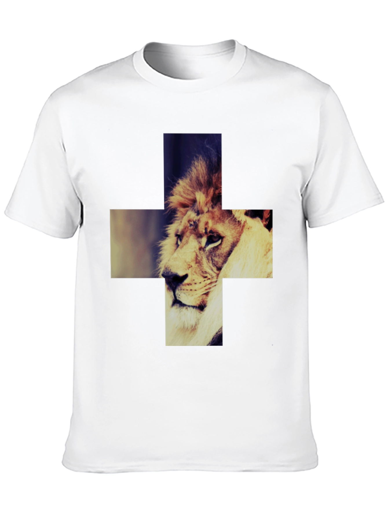 Lion Cross Graphic Tee - Cool & Stylish