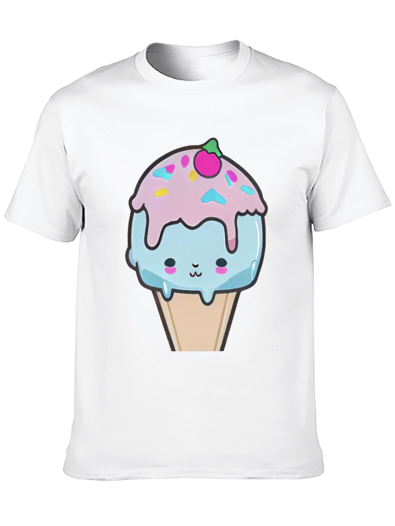 Kawaii Ice Cream Graphic Tee - Fun & Unique!