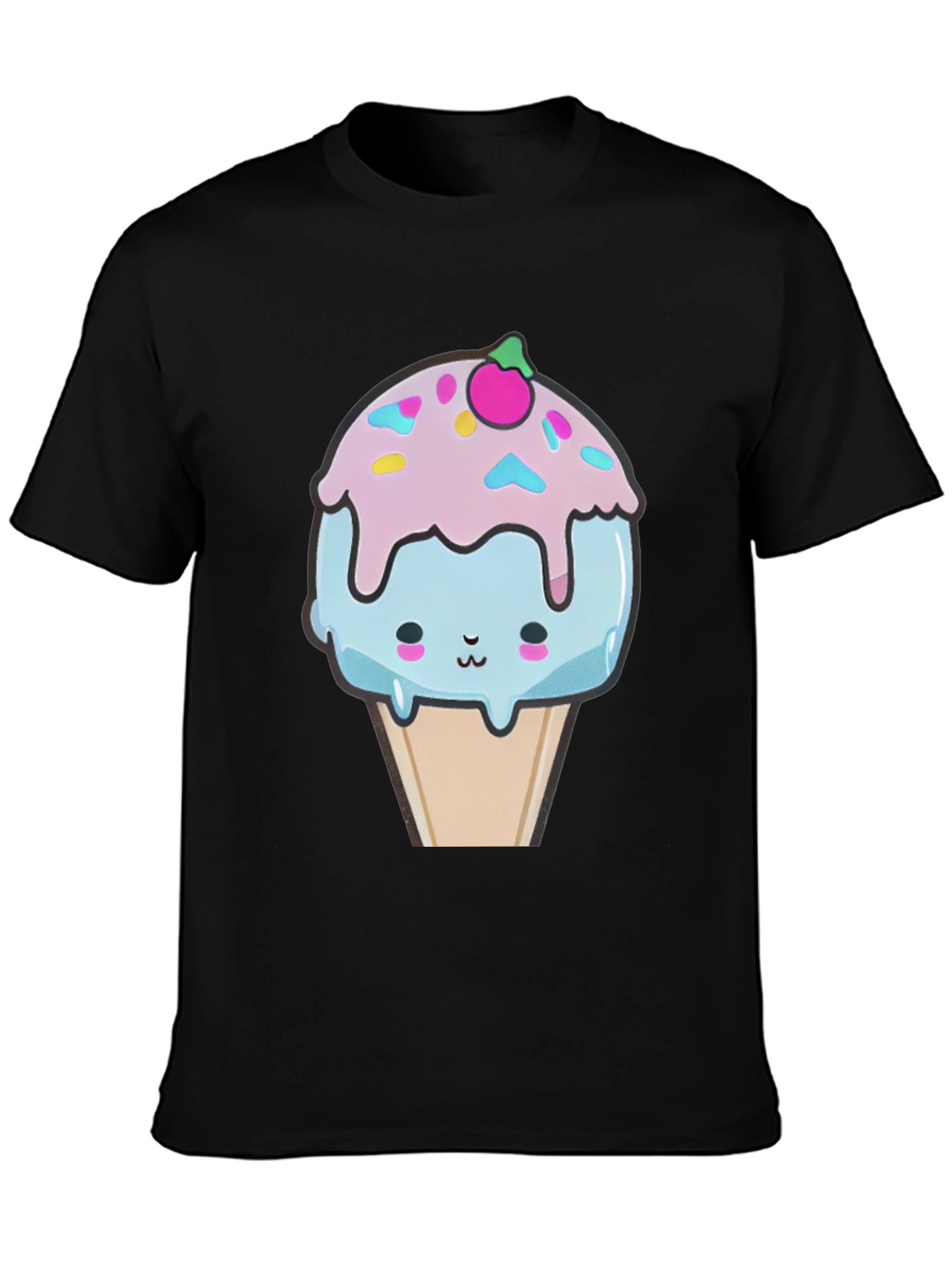 Kawaii Ice Cream Graphic Tee - Fun & Unique!