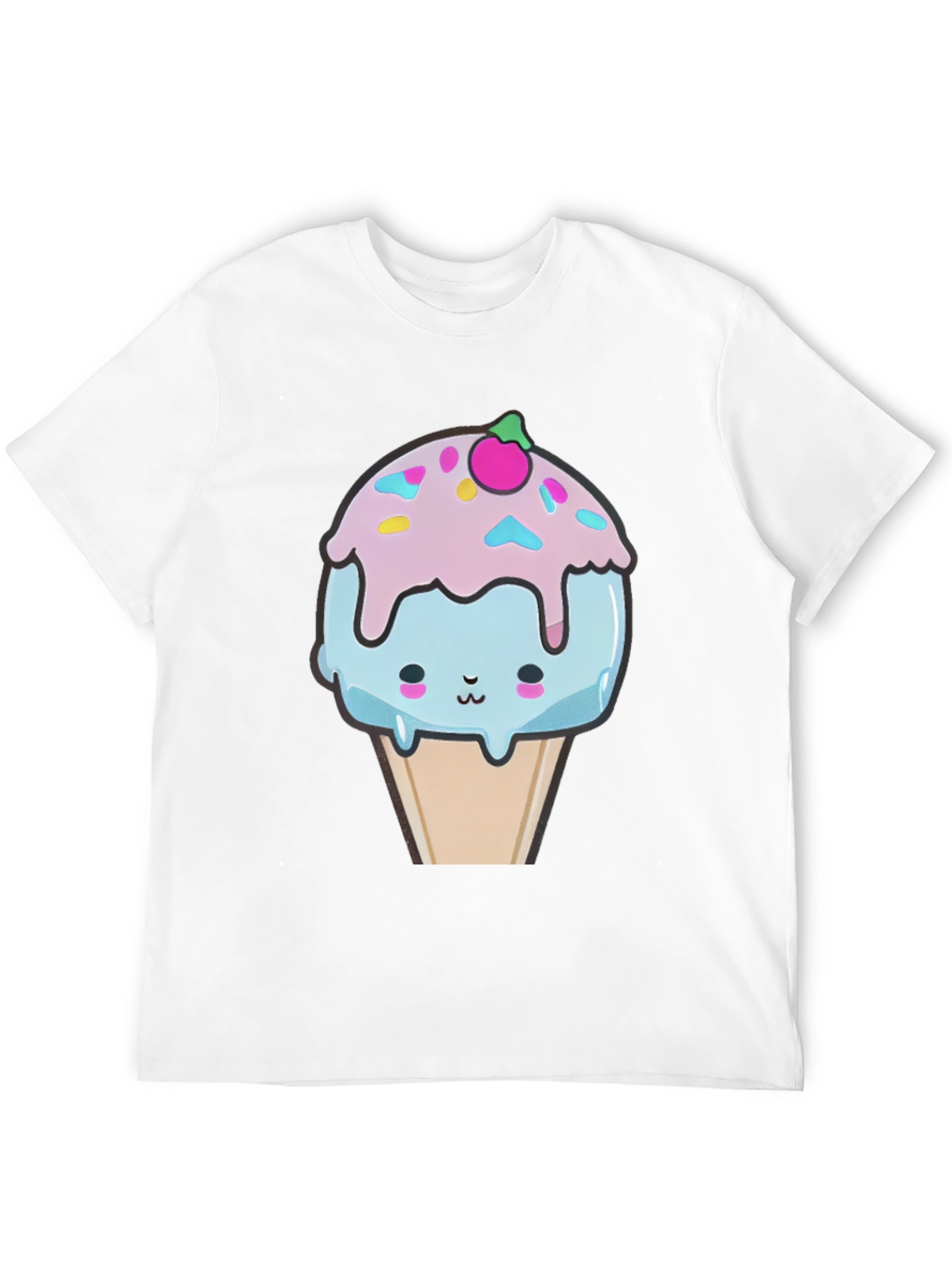 Kawaii Ice Cream Graphic Tee - Fun & Unique!