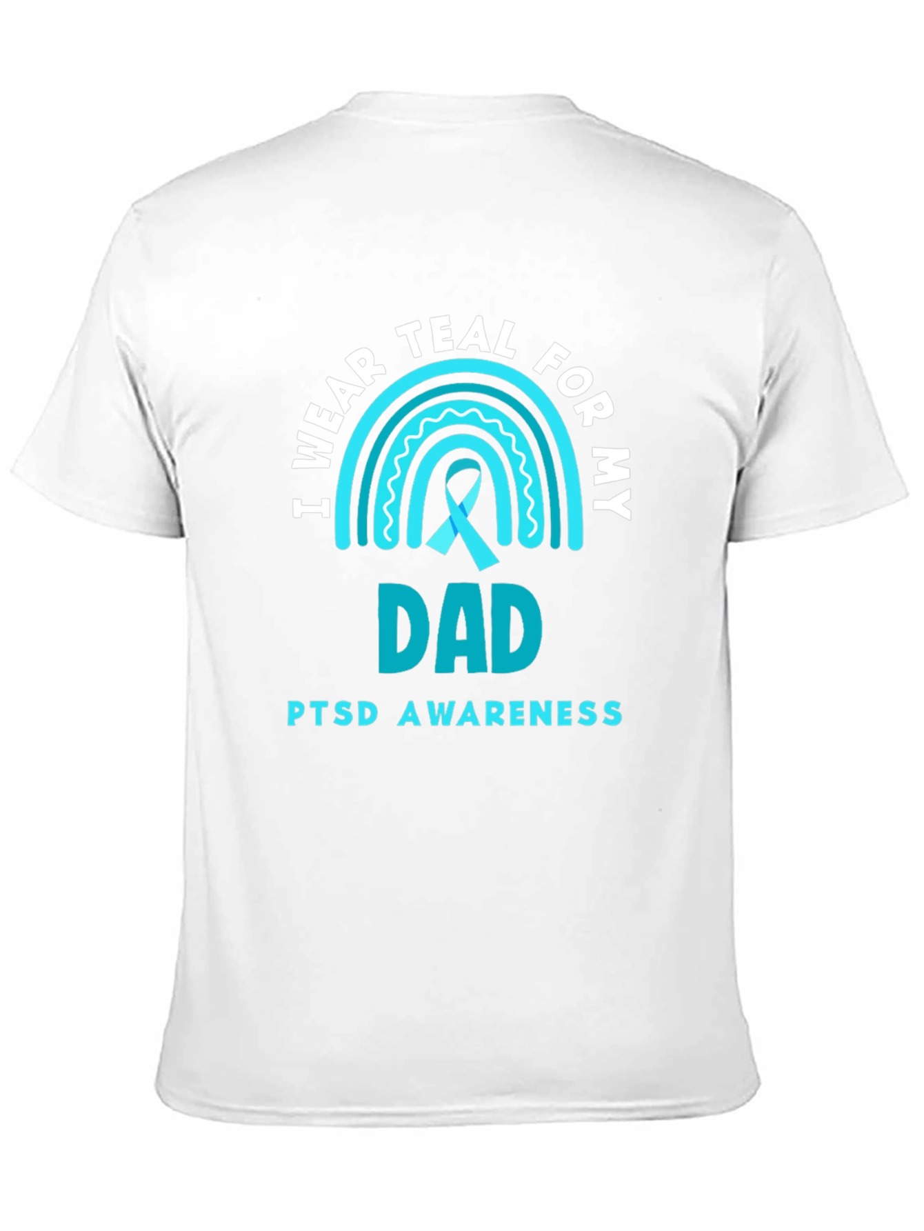 Teal PTSD Awareness Dad T-Shirt