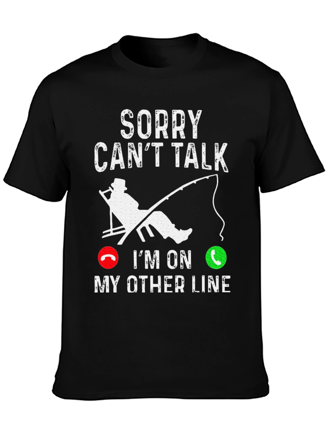 Sorry Cant Talk Fishing T-Shirt