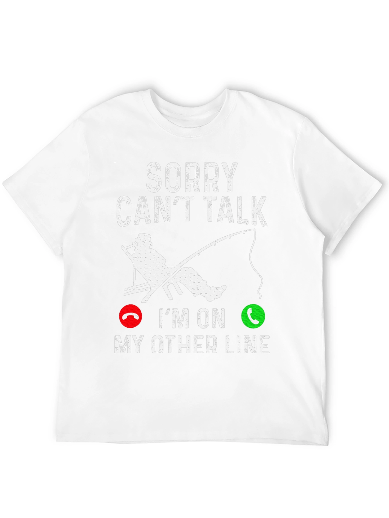 Sorry Cant Talk Fishing T-Shirt