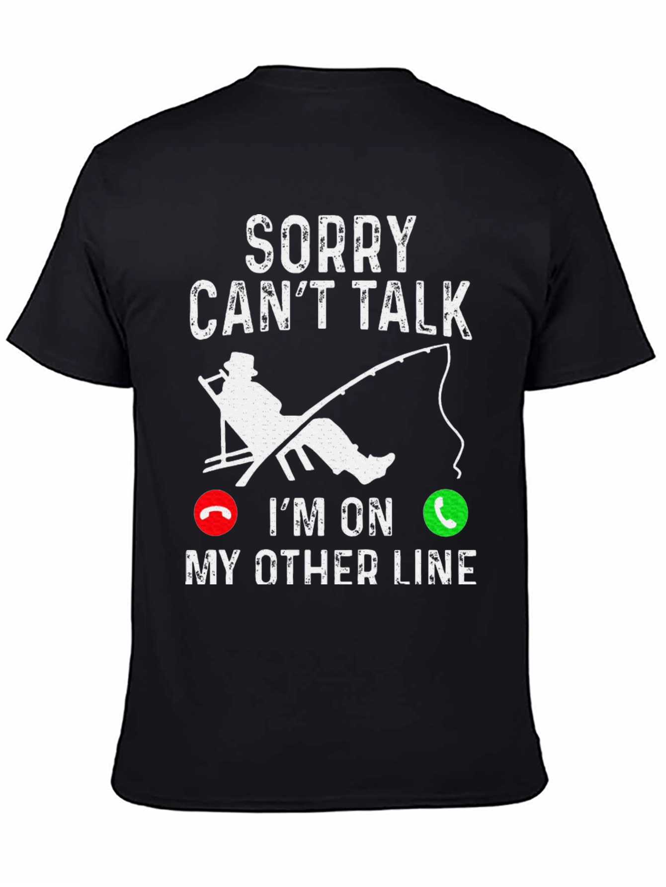 Sorry Cant Talk Fishing T-Shirt