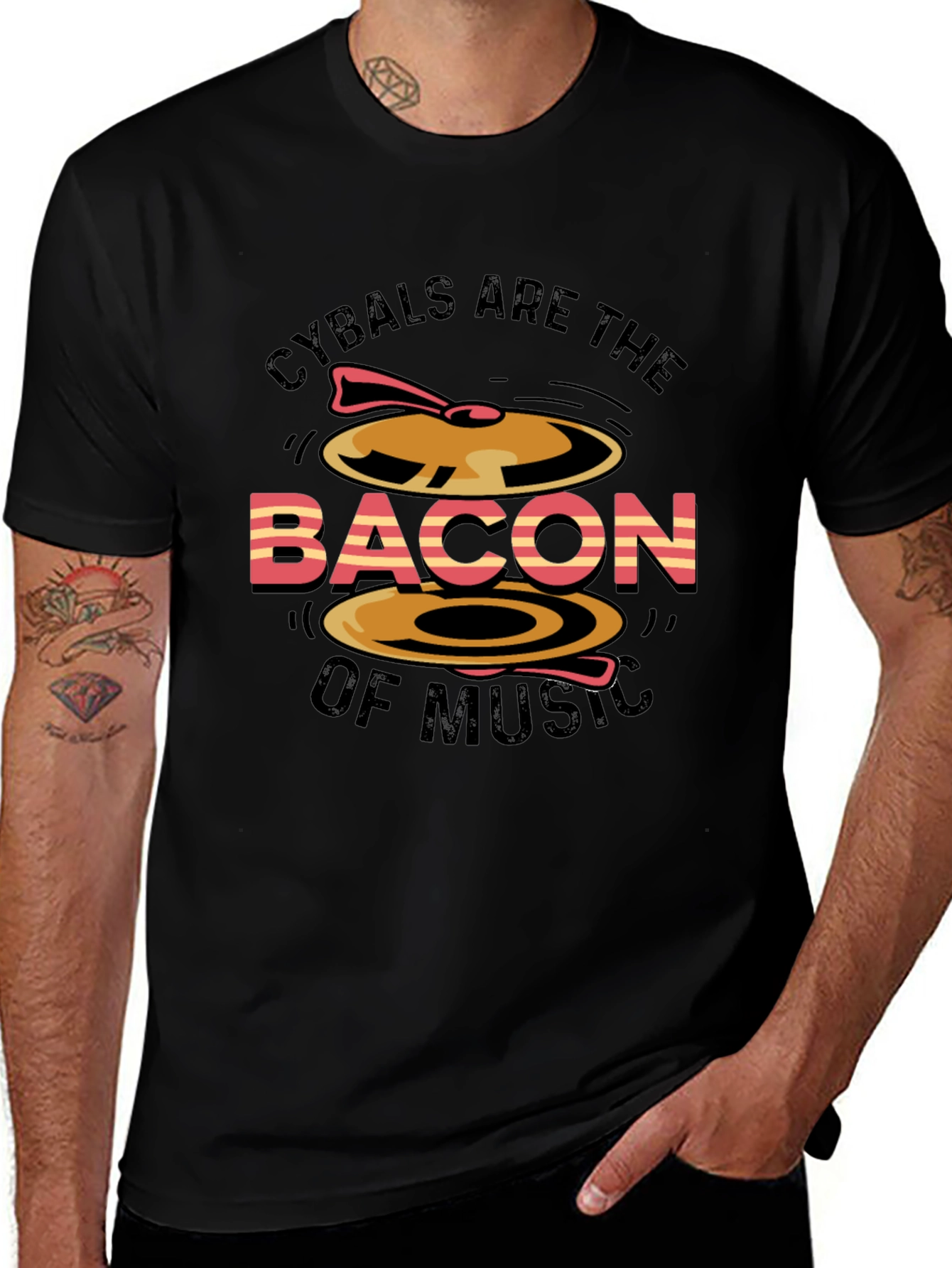 Cymbals are the Bacon of Music T-Shirt