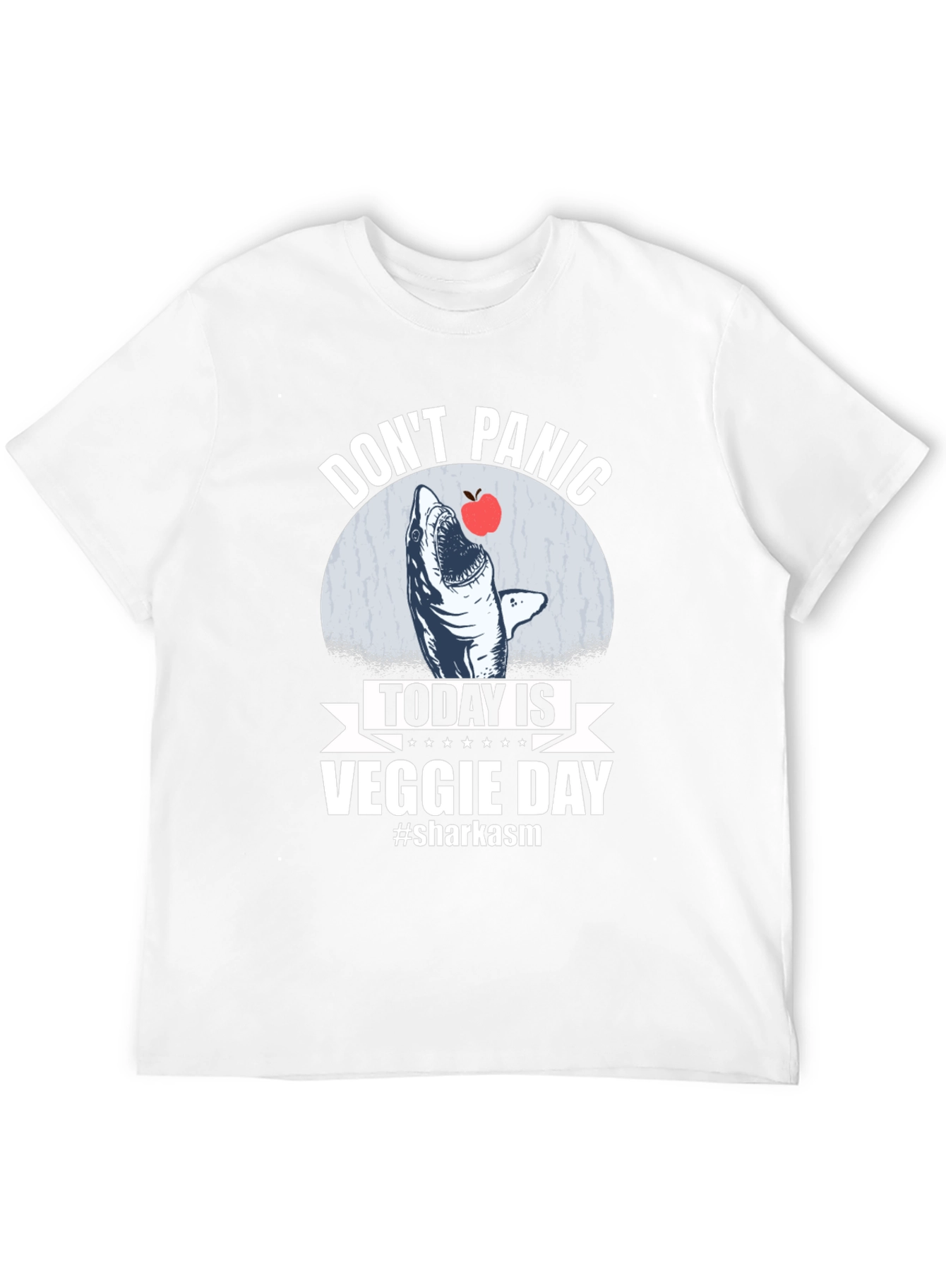 Dont Panic Veggie Day Shark T-Shirt