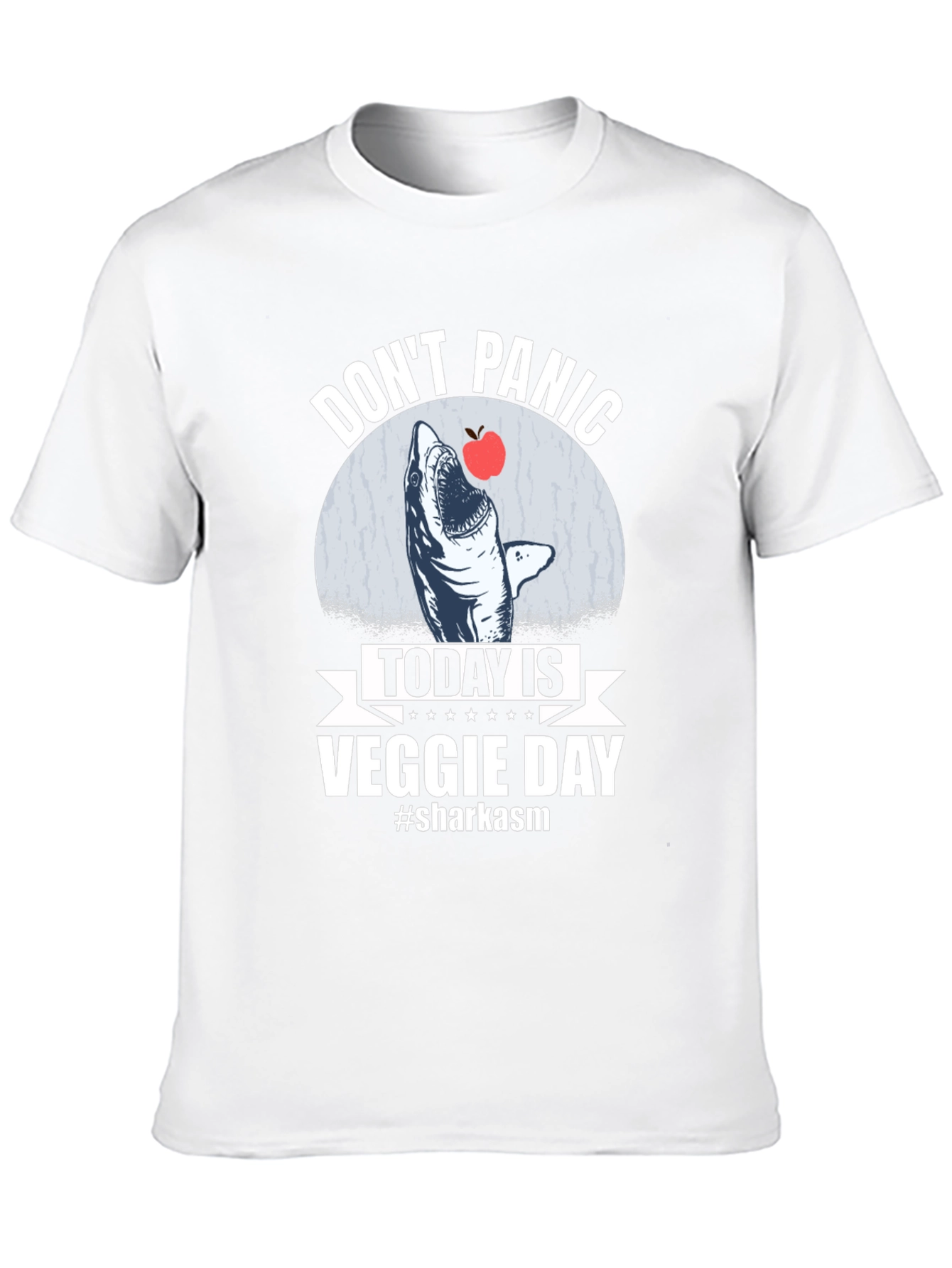 Dont Panic Veggie Day Shark T-Shirt