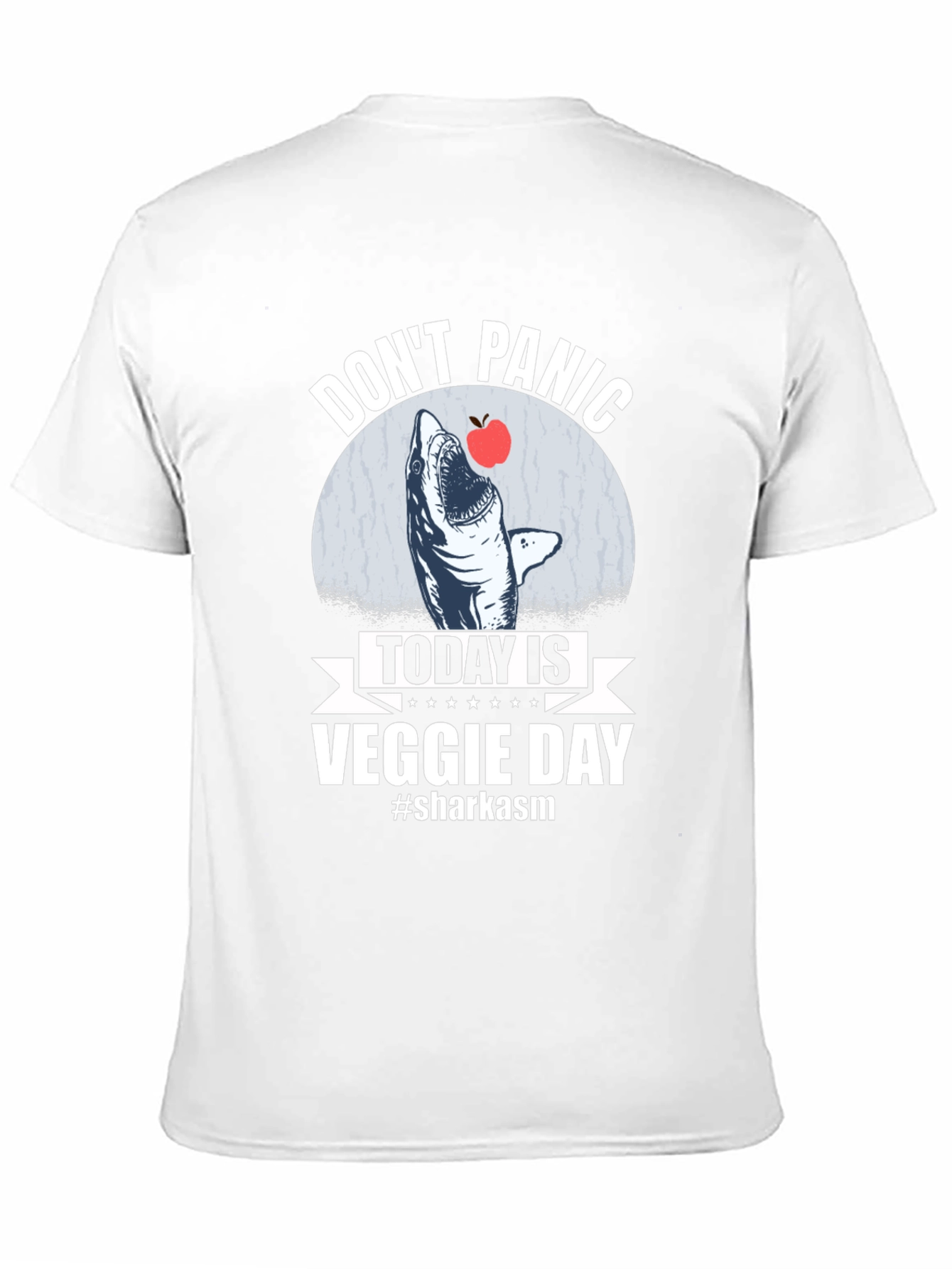 Dont Panic Veggie Day Shark T-Shirt