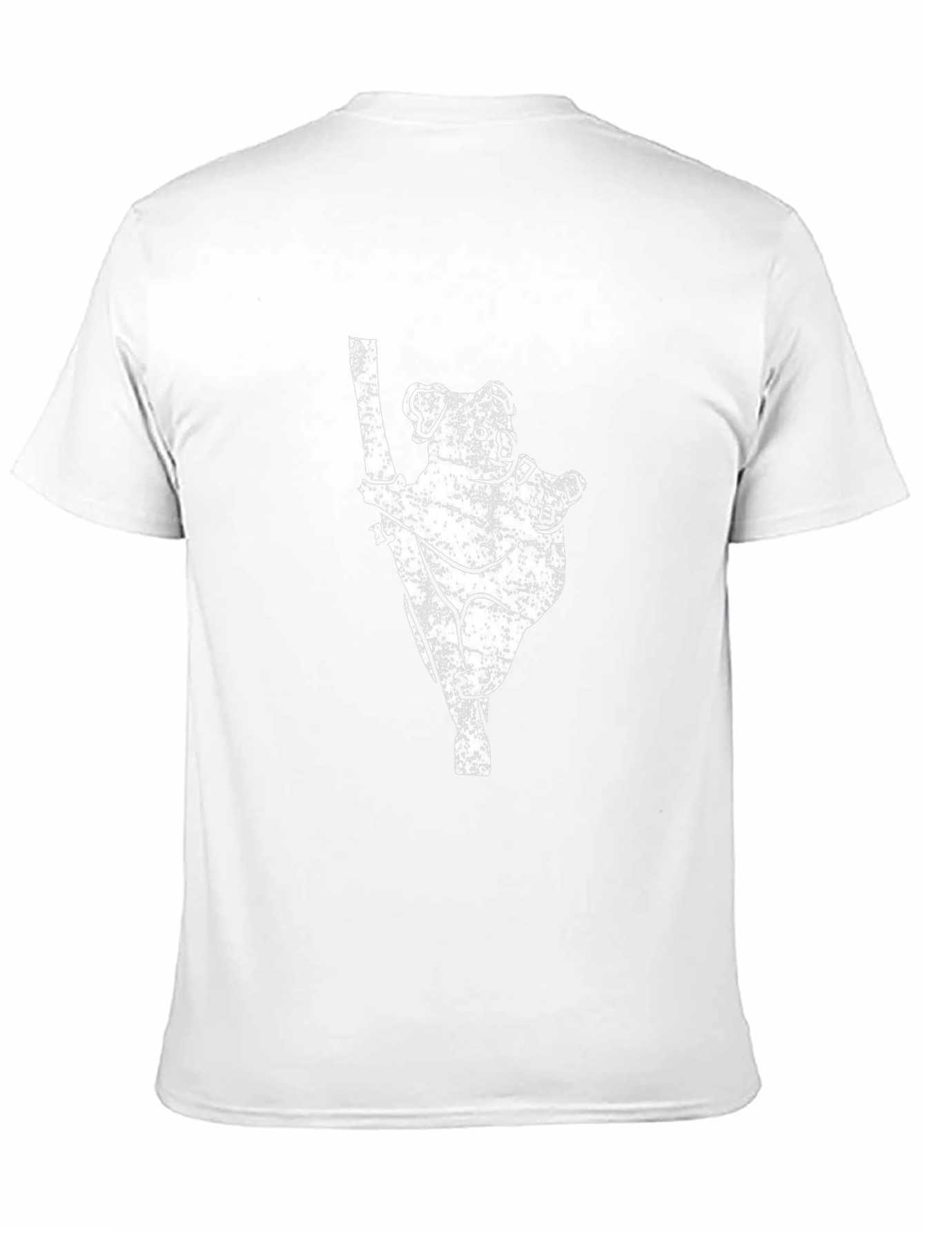 Koala Bear Graphic Print Black T-Shirt