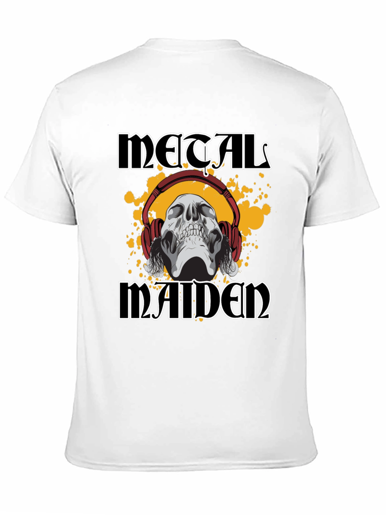 Metal Maiden Skull Graphic T-Shirt