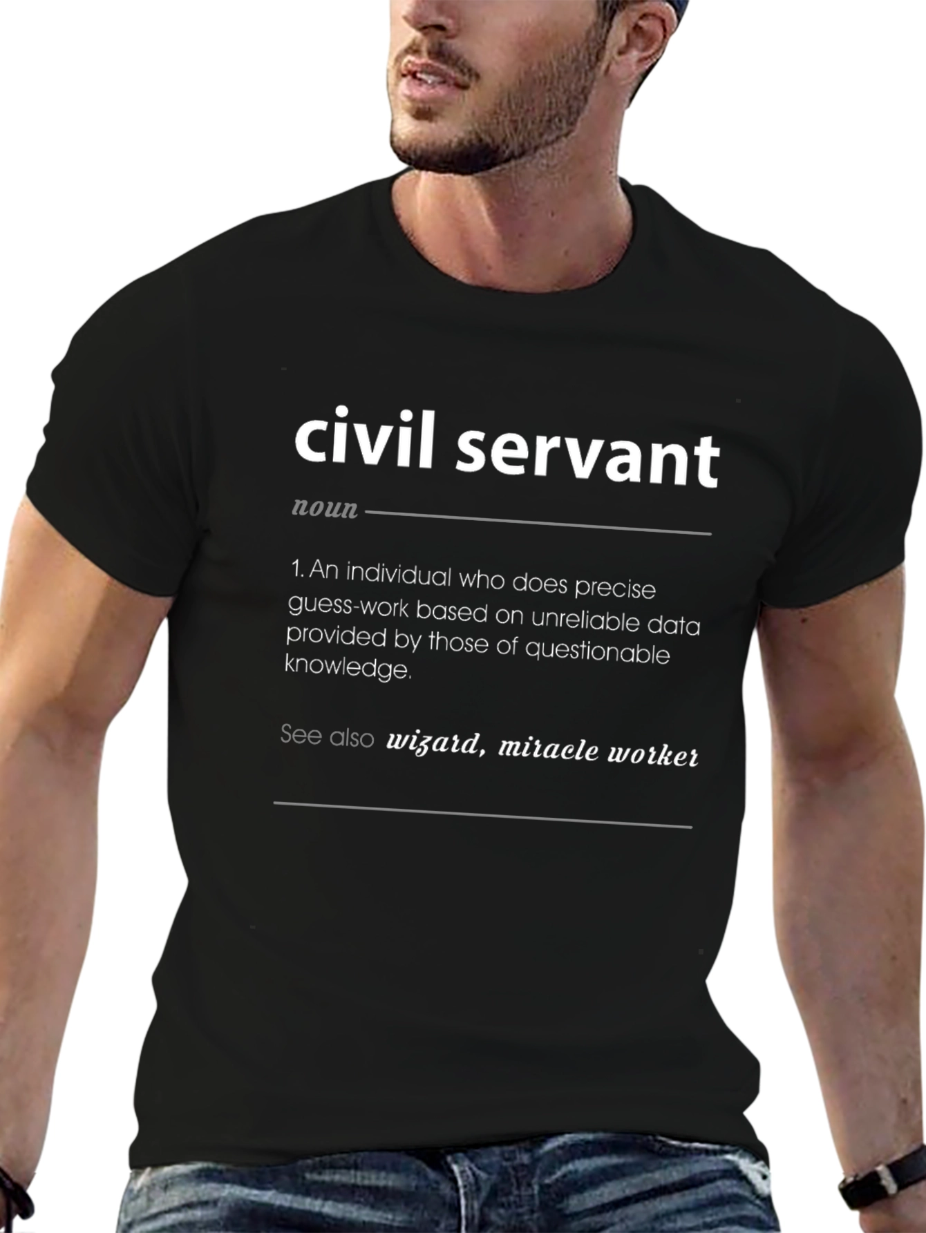 Civil Servant Definition Black T-Shirt