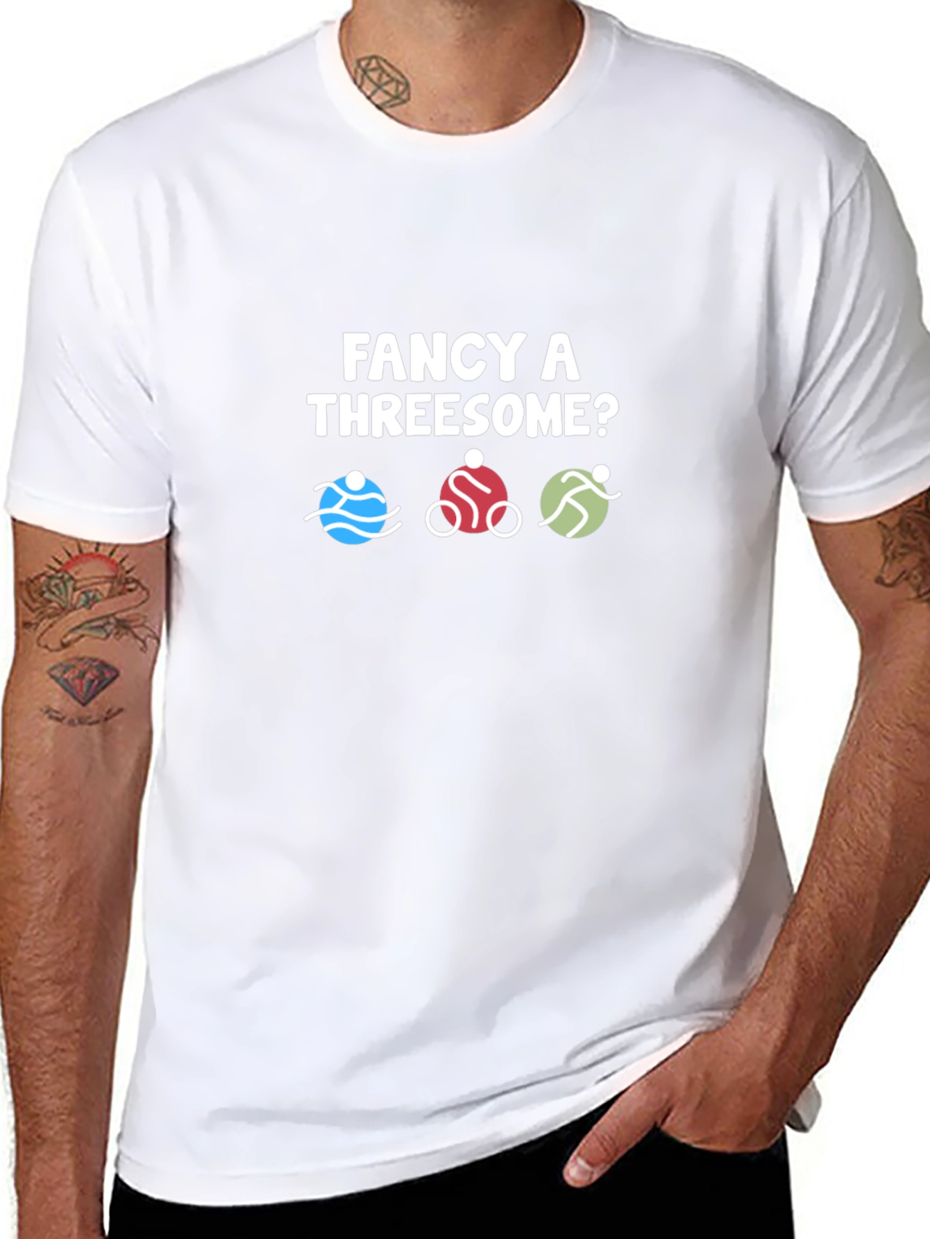 Fancy a Threesome? Triathlon T-Shirt