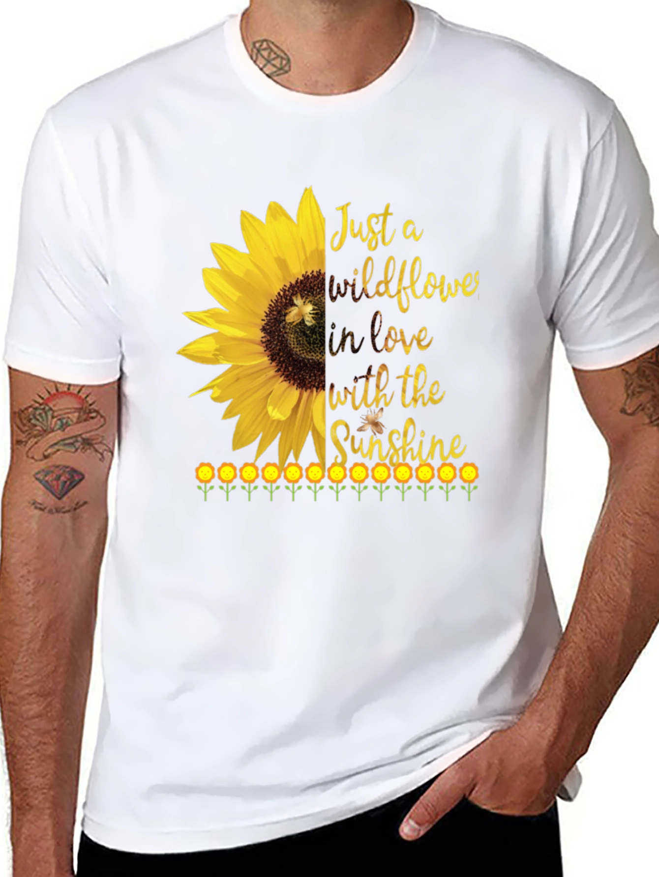 Wildflower Sunflower Graphic Tee