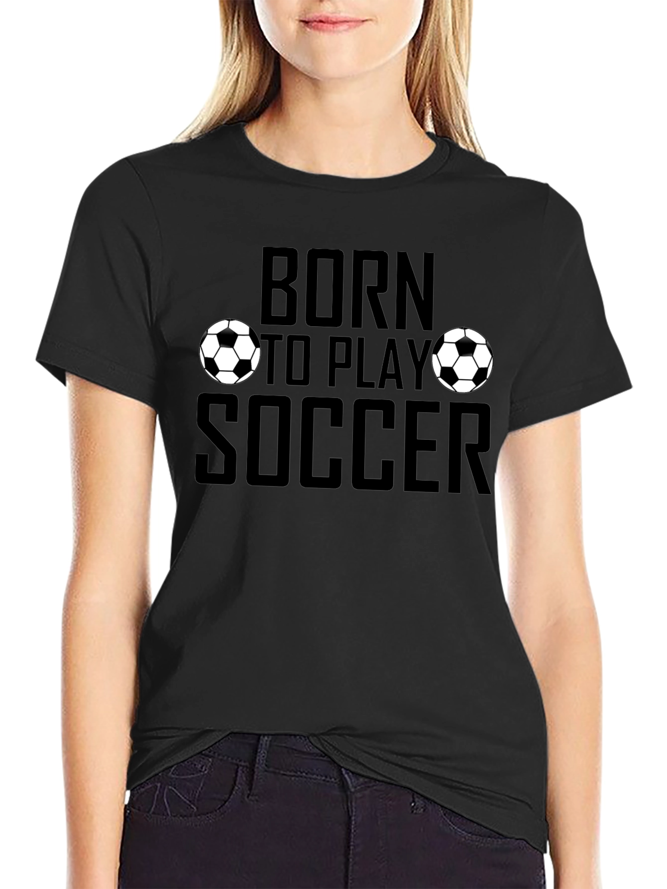 Born to Play Soccer Graphic T-Shirt