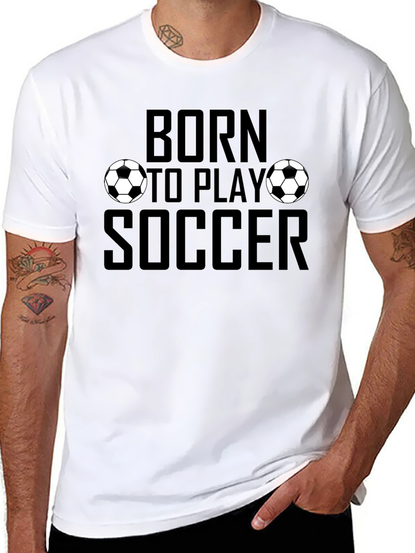 Born to Play Soccer Graphic T-Shirt