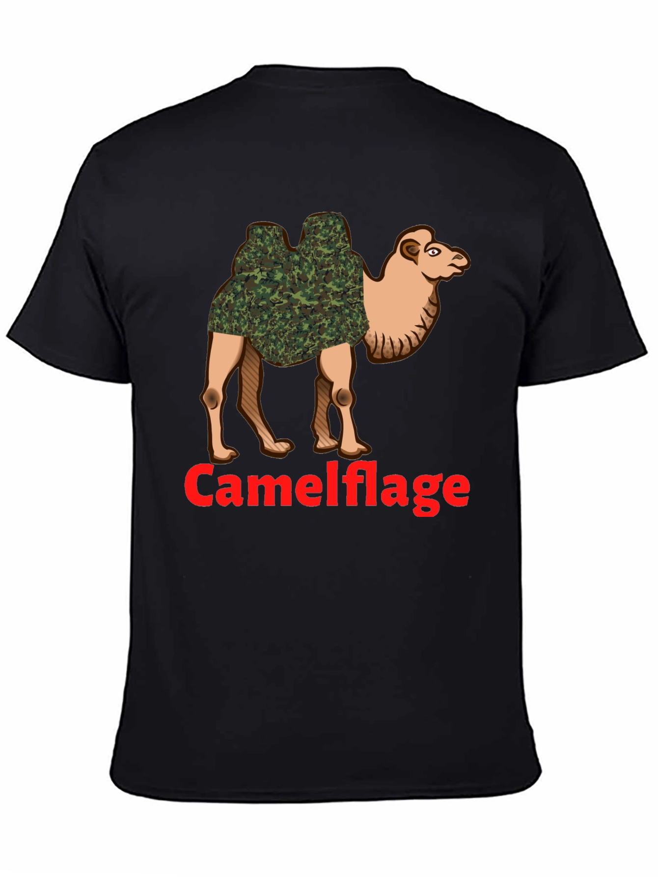 Camel Camouflage Graphic T-Shirt