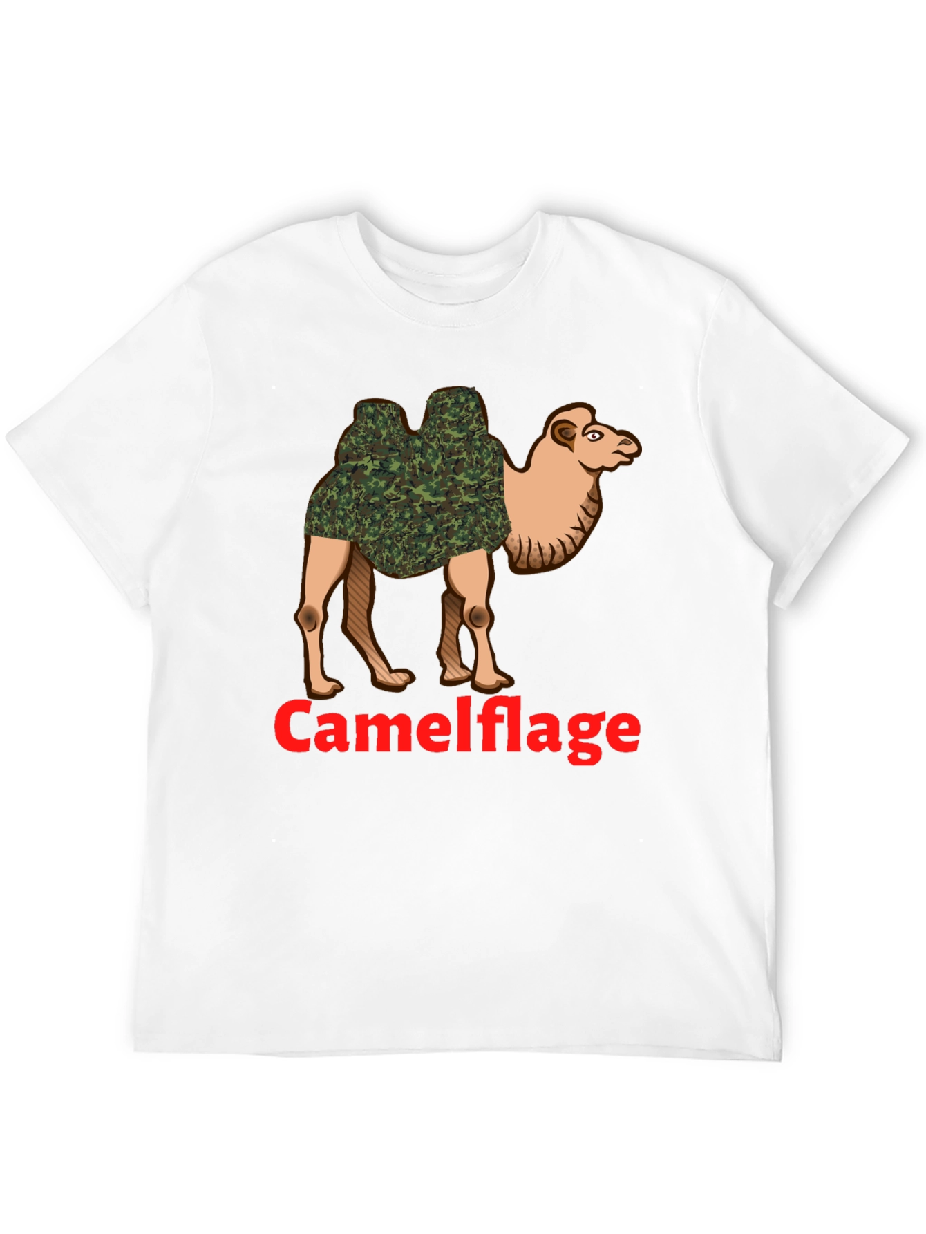 Camel Camouflage Graphic T-Shirt