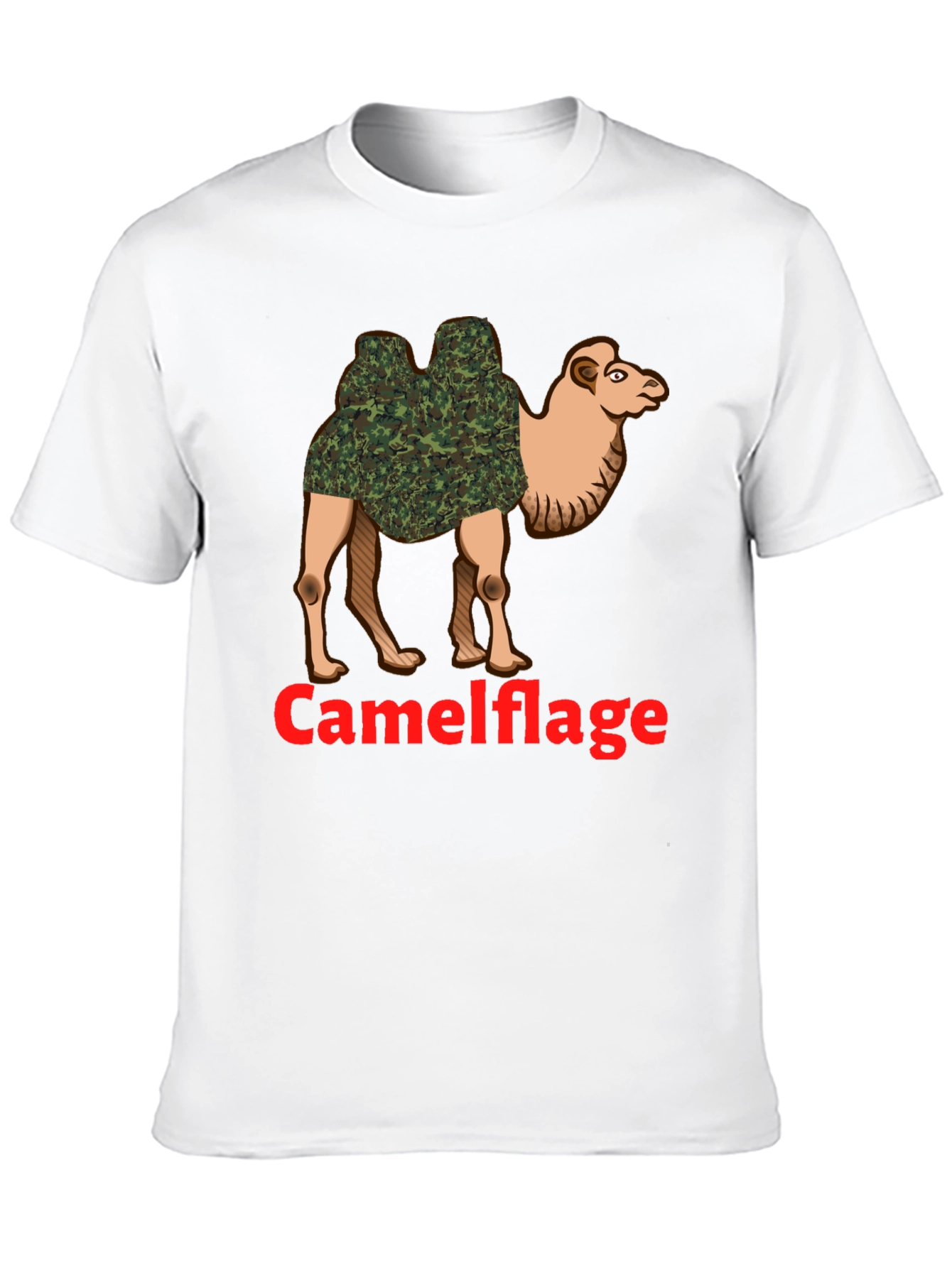 Camel Camouflage Graphic T-Shirt