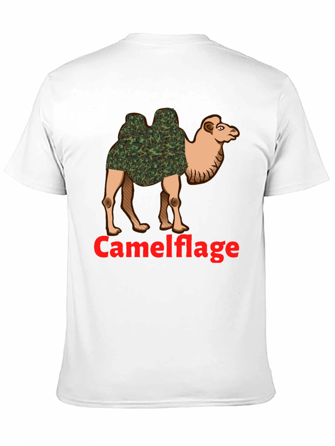Camel Camouflage Graphic T-Shirt