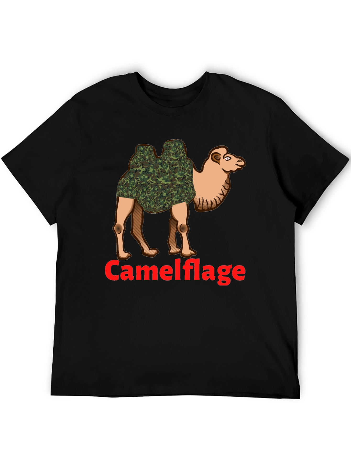 Camel Camouflage Graphic T-Shirt